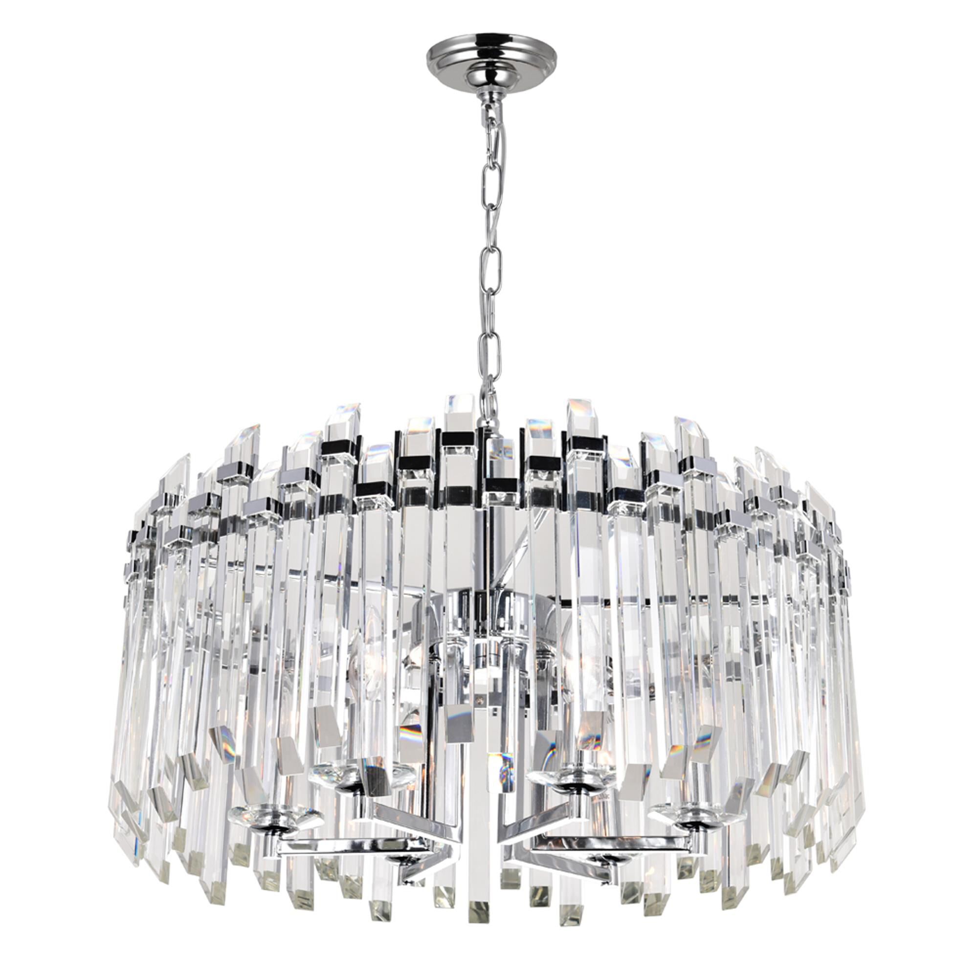 Henrietta 24 Inch 6 Light Chandelier by CWI Lighting