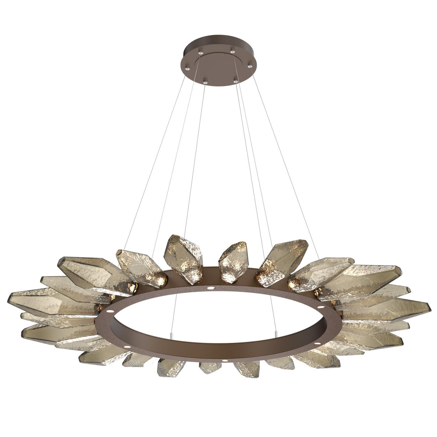 Rock Crystal 56 Inch 30 Light LED Chandelier by Hammerton Studio