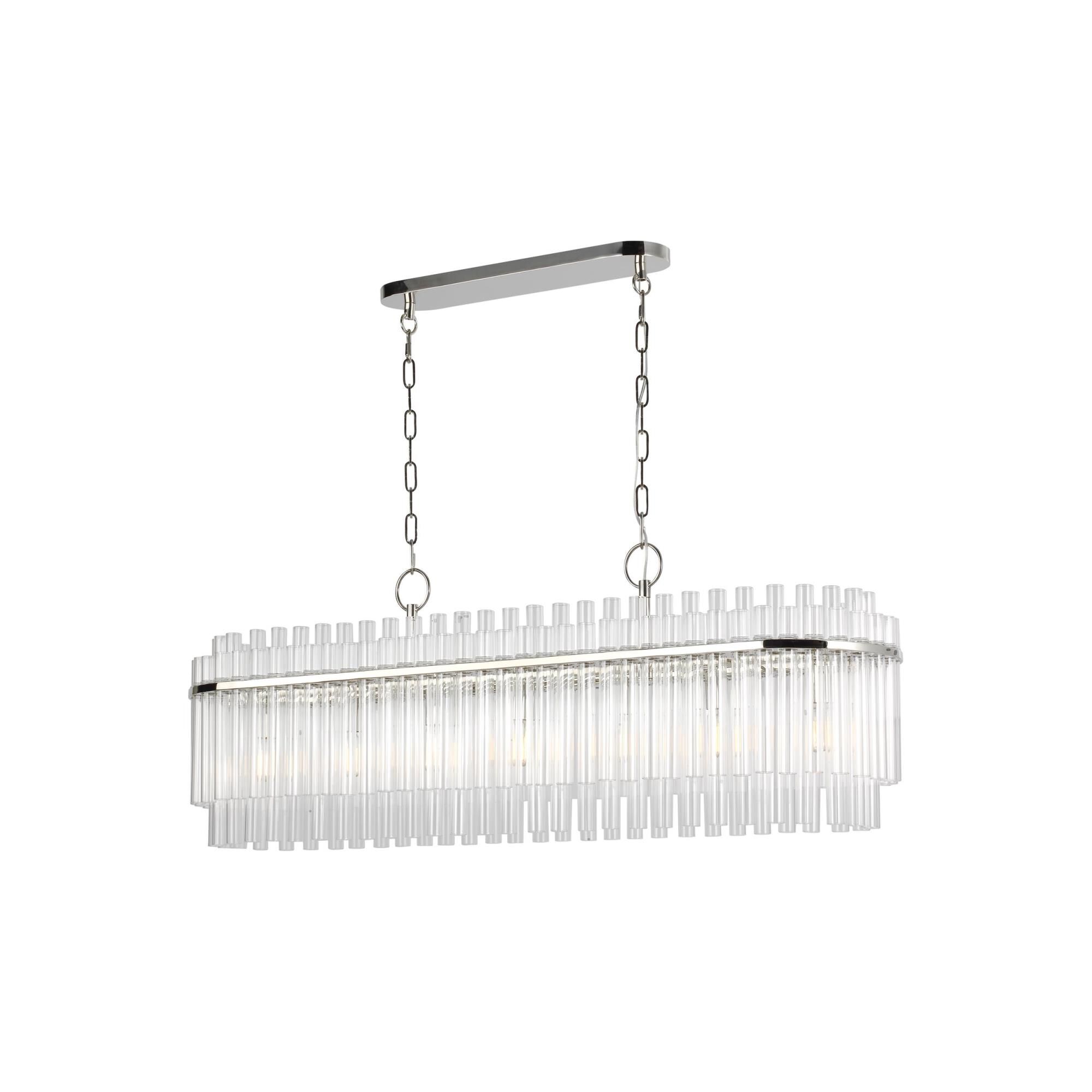 Chapman & Myers Beckett 48 Inch 7 Light Linear Suspension Light by Visual Comfort Studio Collection