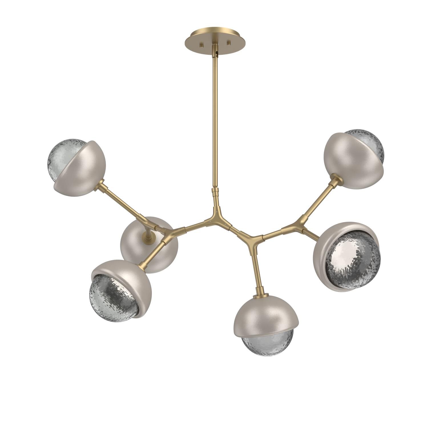 Levi Wilson Cabochon 31 Inch Linear Suspension Light by Hammerton Studio
