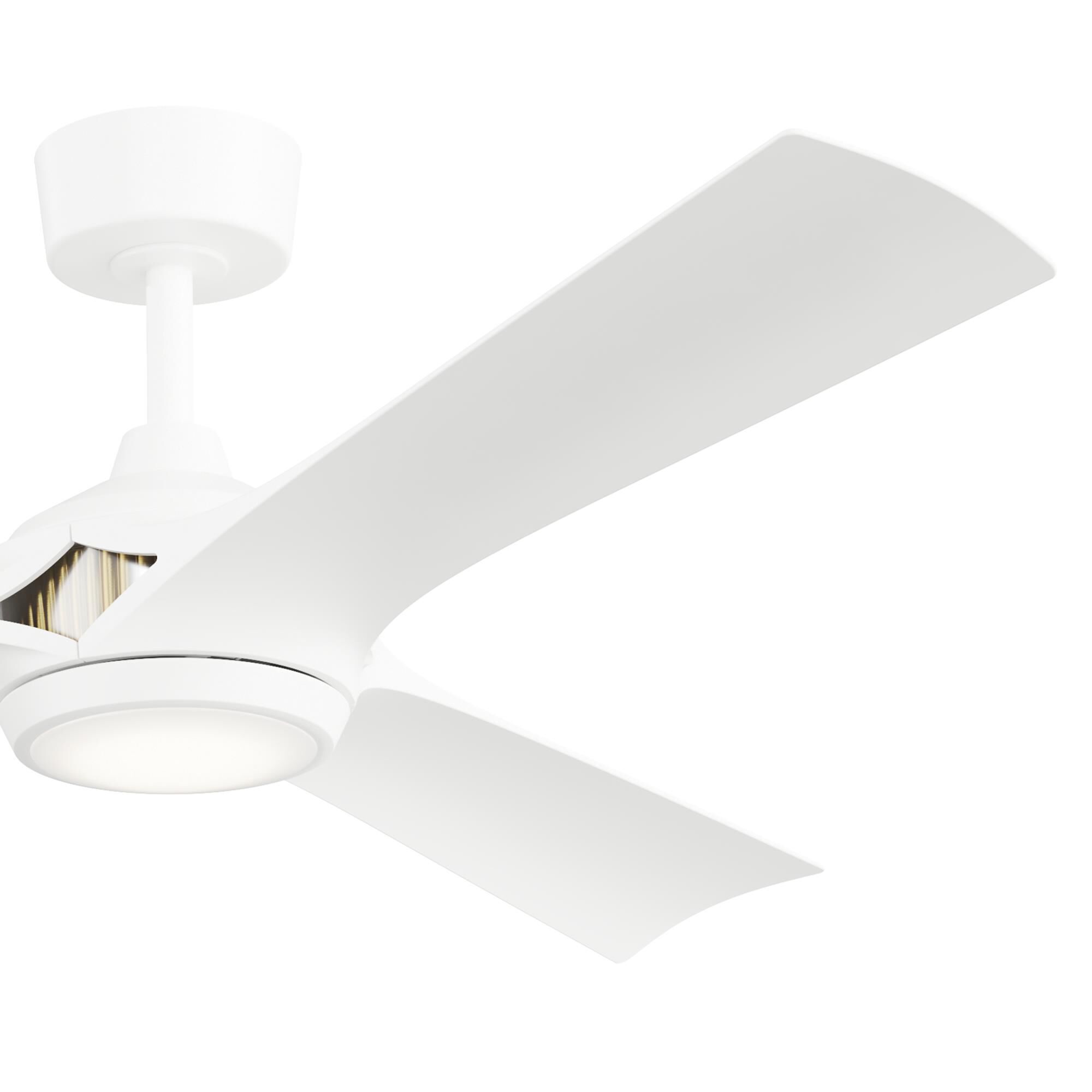 Shown in Matte White finish and White Polycarbonate glass