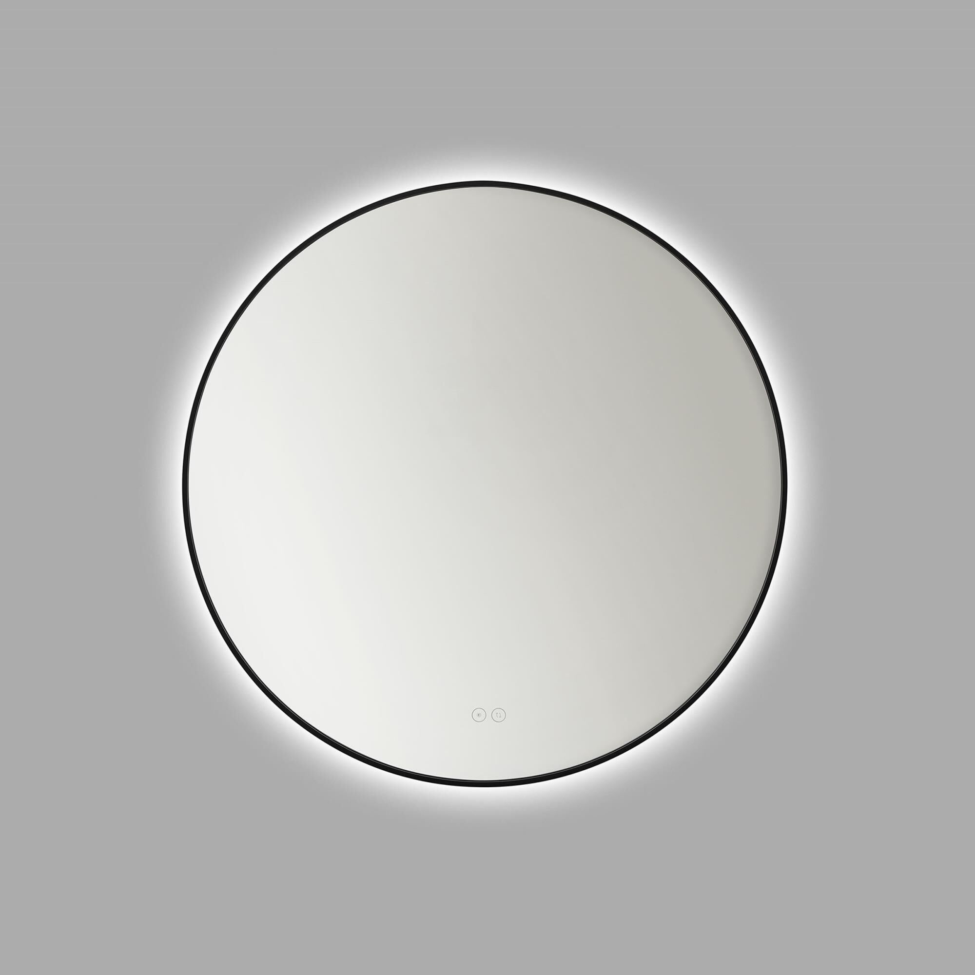 Shown in Midnight Black finish and Mirror Glass shade