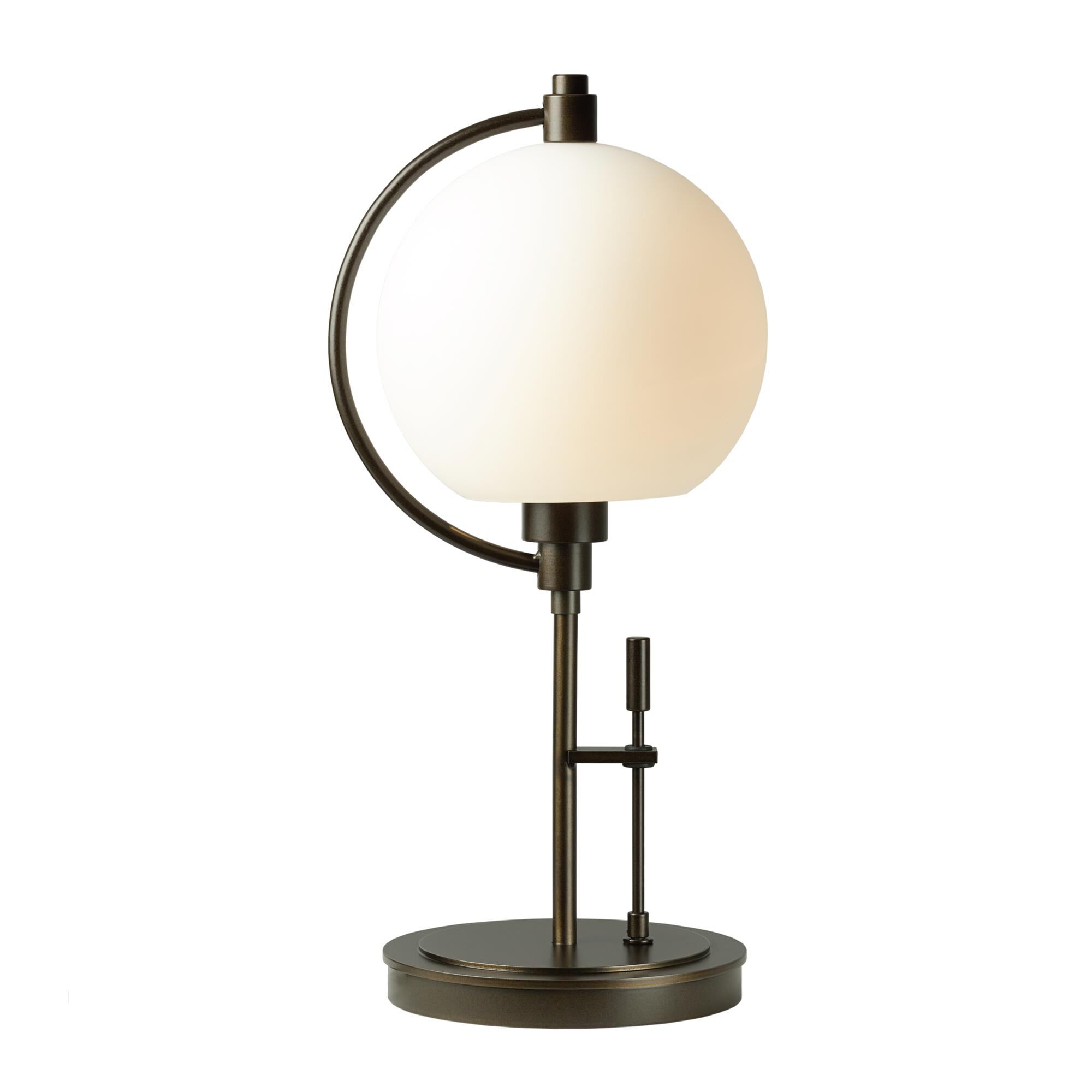 Shown in Bronze finish and Opal  glass