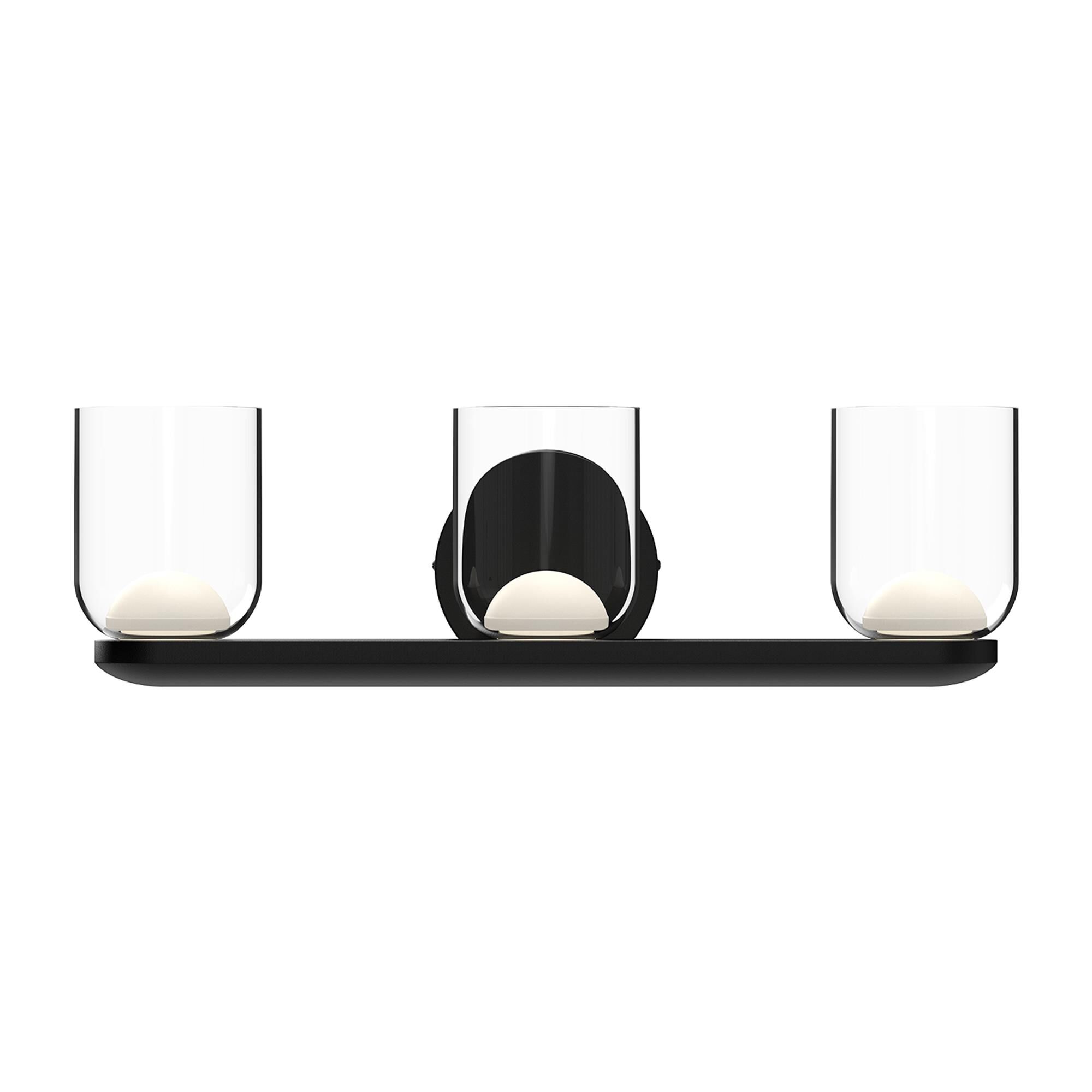 Shown in Black/Clear Glass finish
