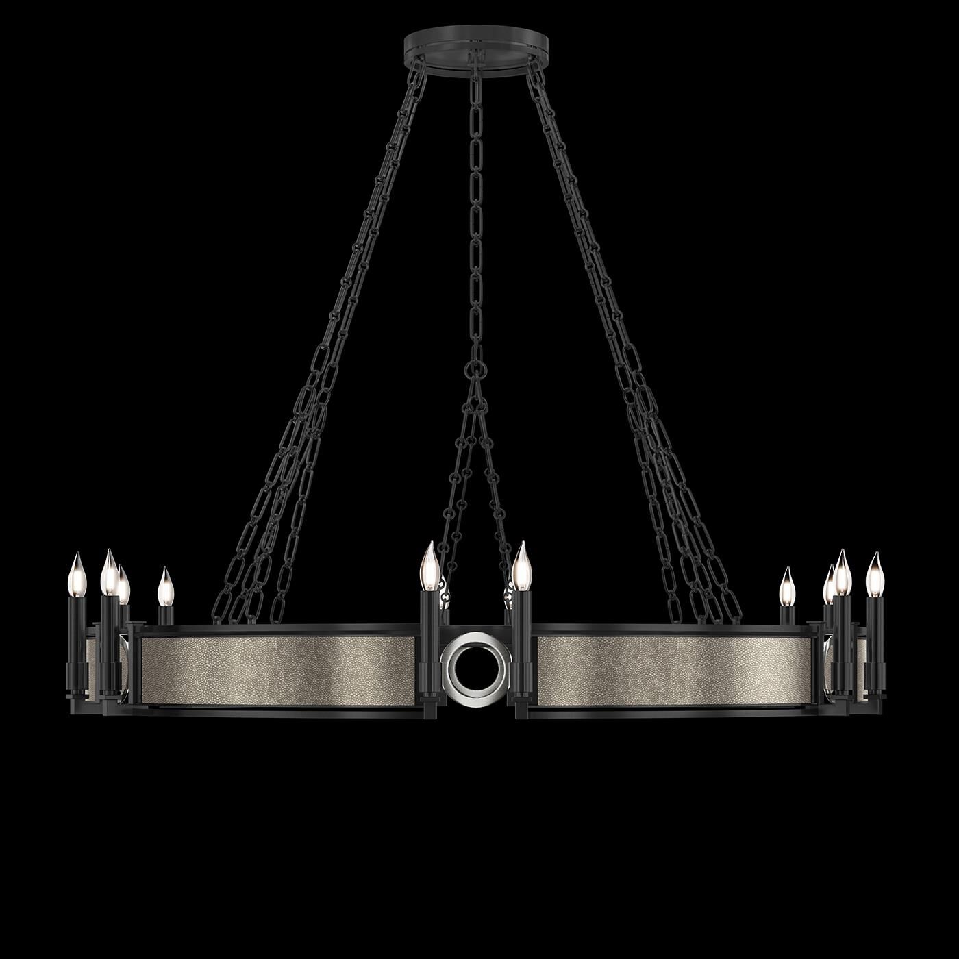 Shown in Black Iron and Nickel  finish and Coco accent