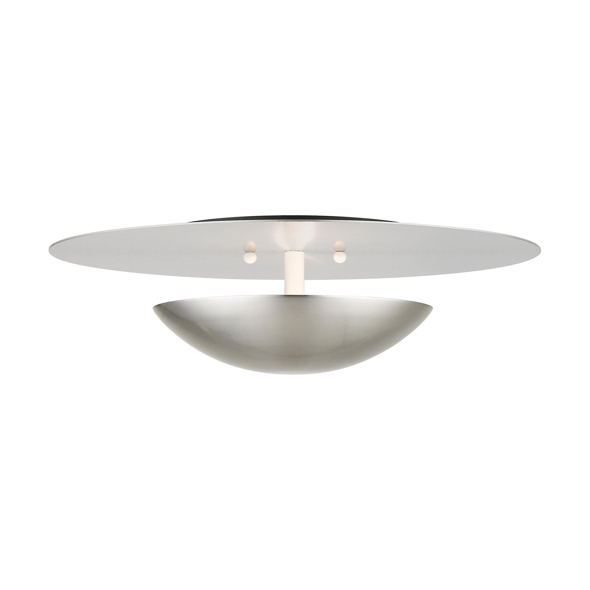 Ventura 15 Inch 2 Light Semi Flush Mount by Livex Lighting