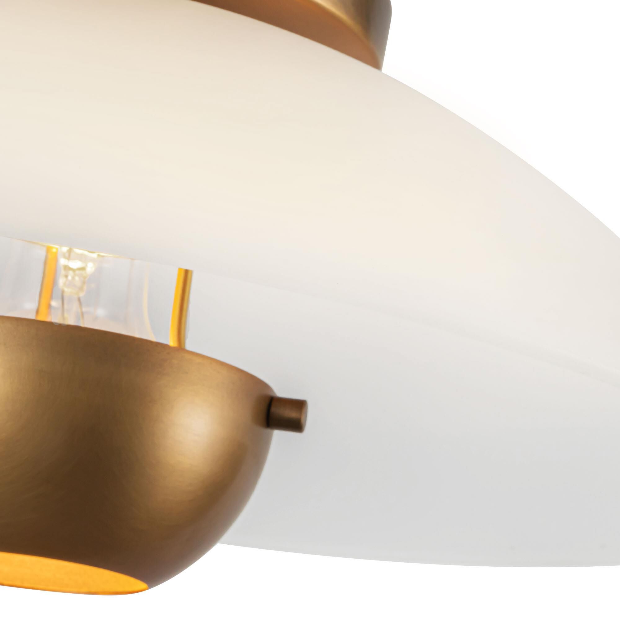 Ryan Pauly Umbra 14 Inch Semi Flush Mount by Kuzco Lighting