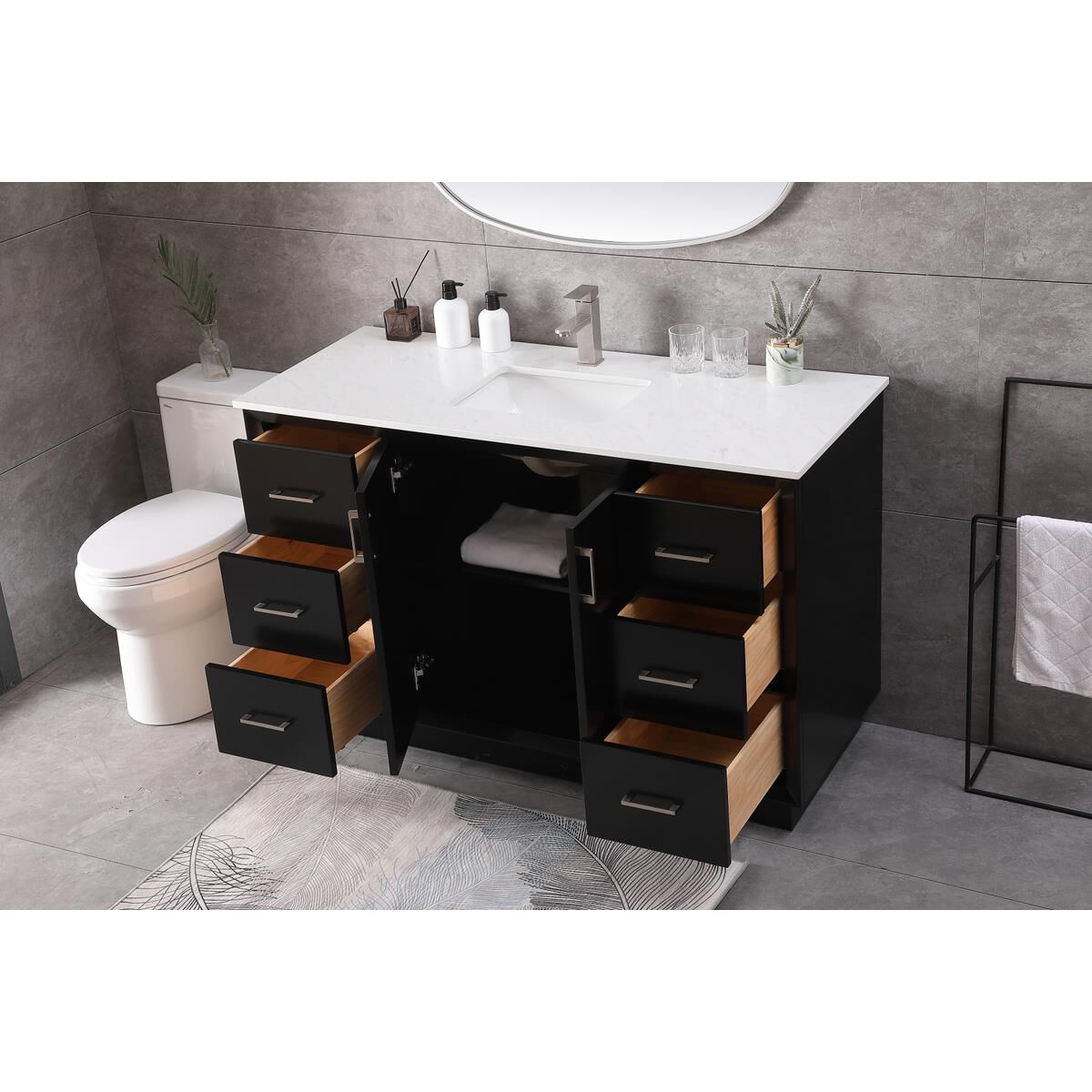 Hayes 54 Inch Bath Vanity by Elegant Decor