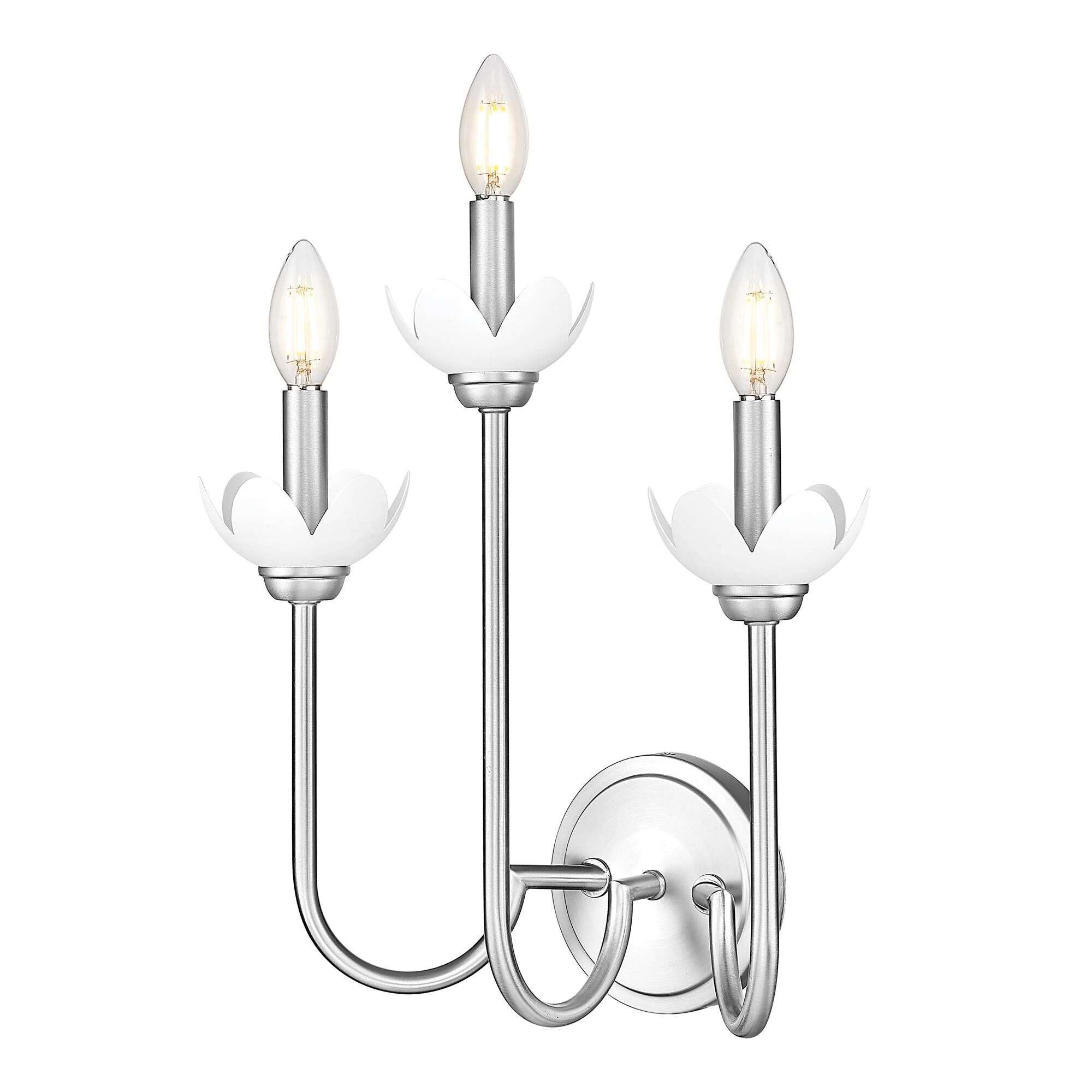 Shown in Brushed Nickel finish and Clear Ribbed glass and Clear Ribbed shade