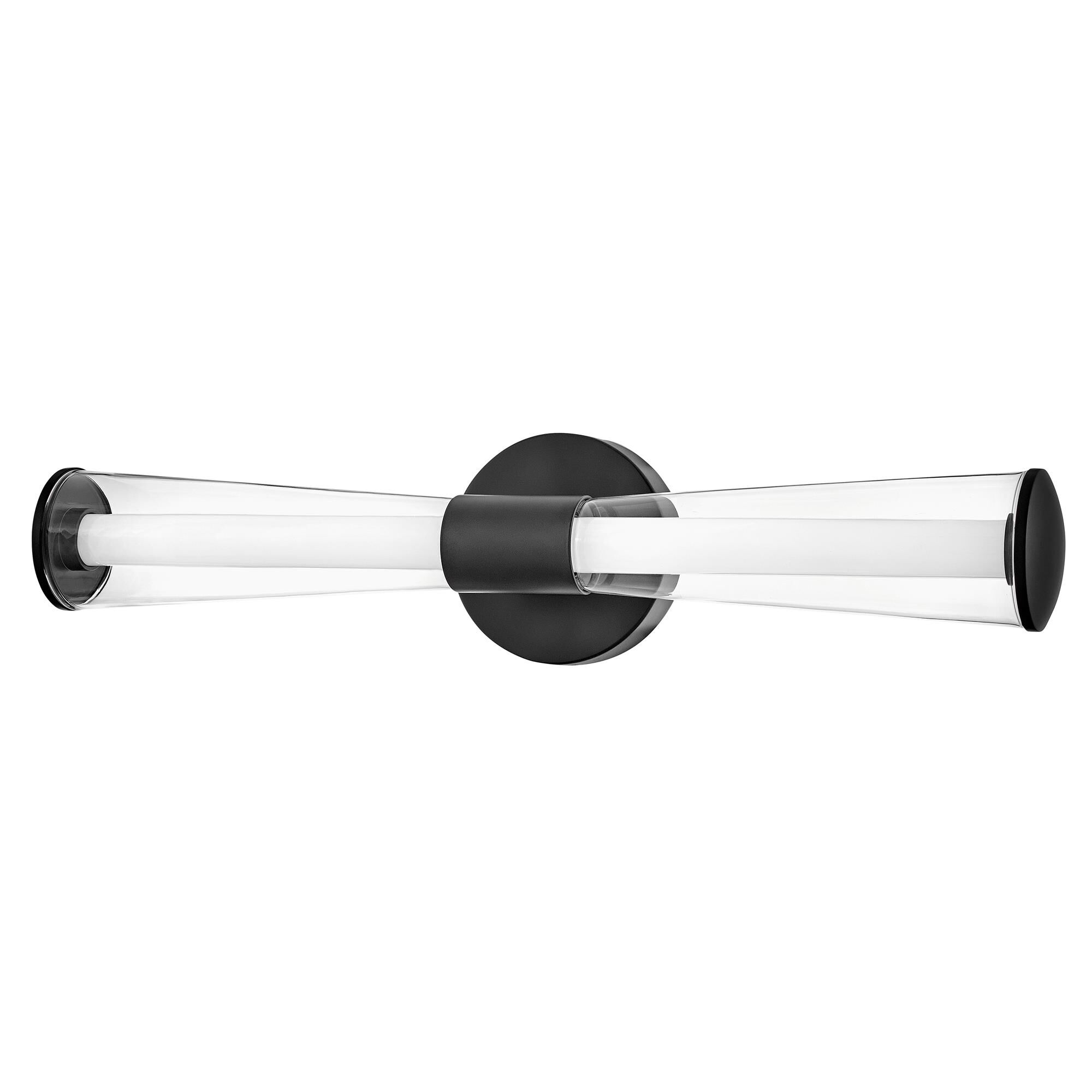 Shown in Black finish and Clear glass