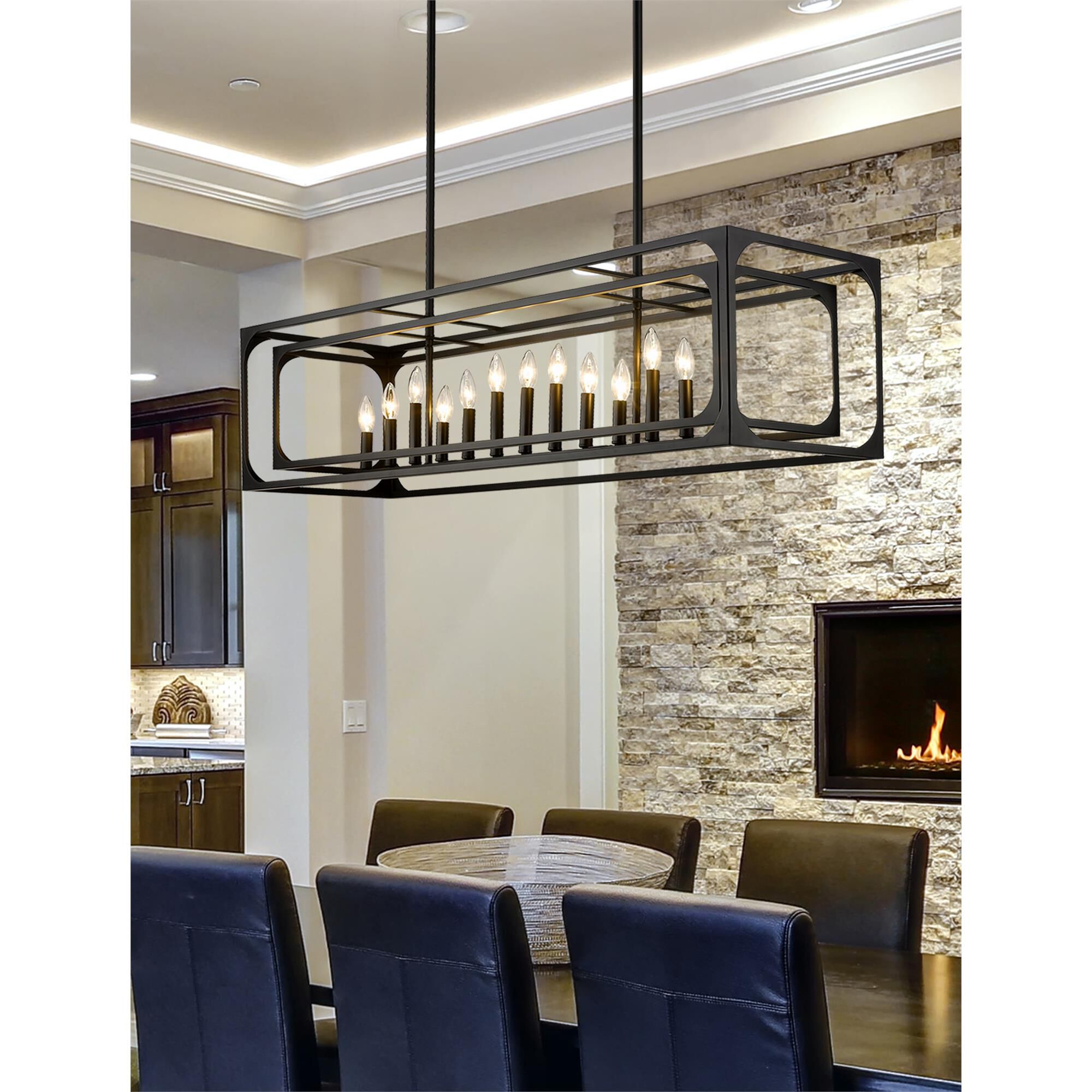 Shown in Matte Black finish and Steel shade