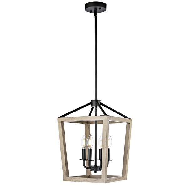 Valdis 12 Inch LED Cage Pendant by Safavieh