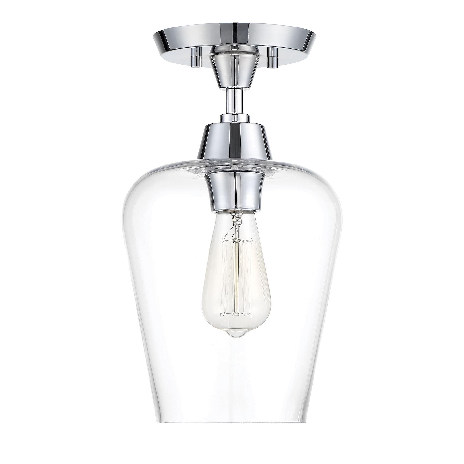 Octave 8 Inch 1 Light Semi Flush Mount by Savoy House