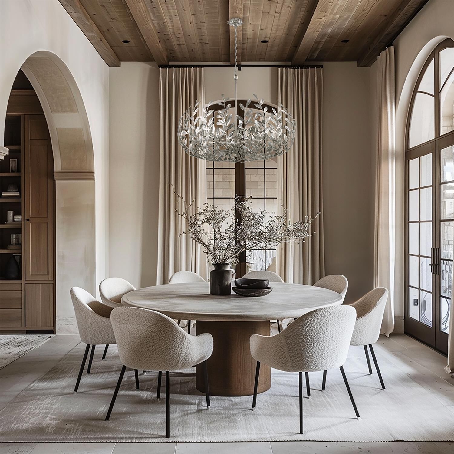 Shown in Antique Silver finish