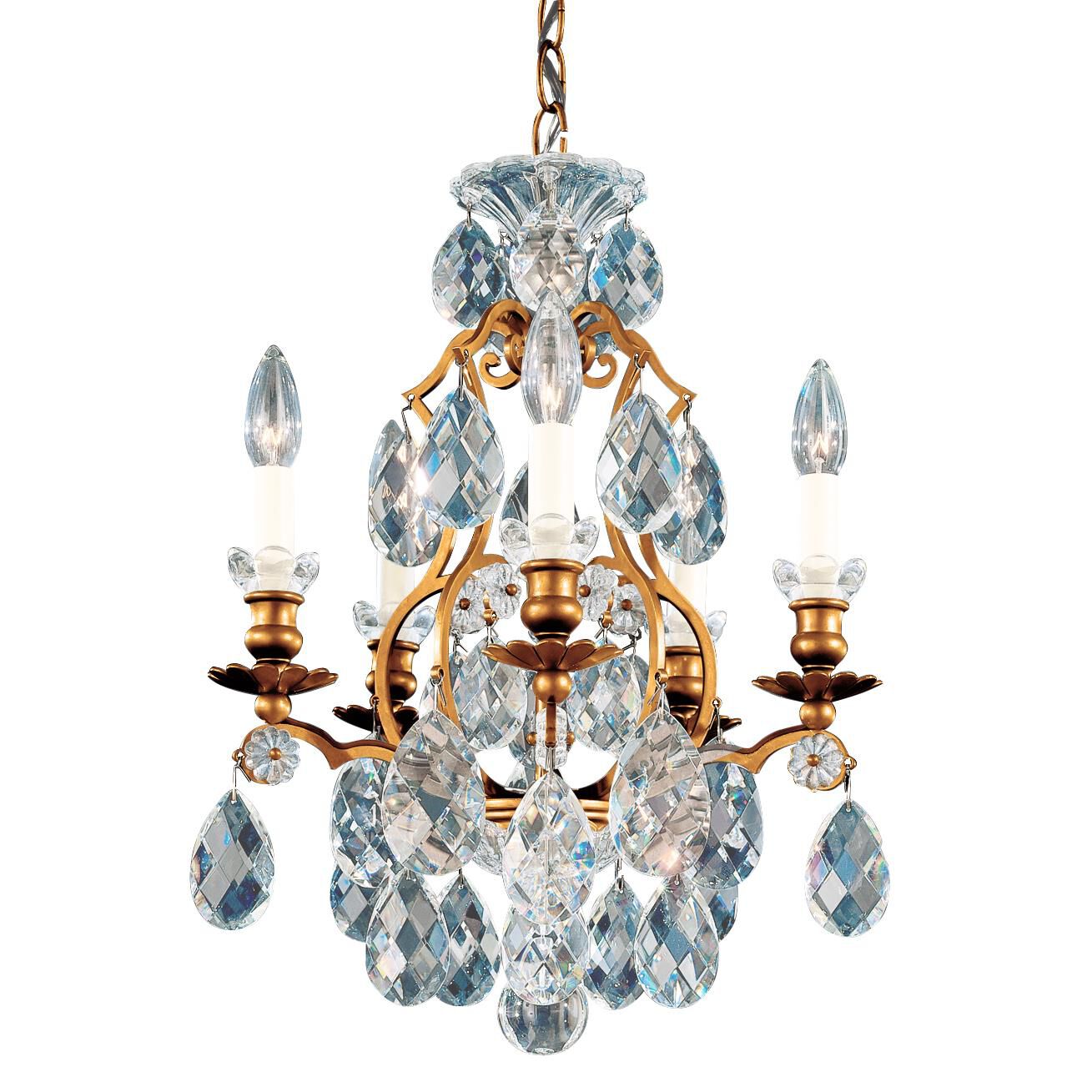 Shown in French Gold finish and Clear Heritage crystal