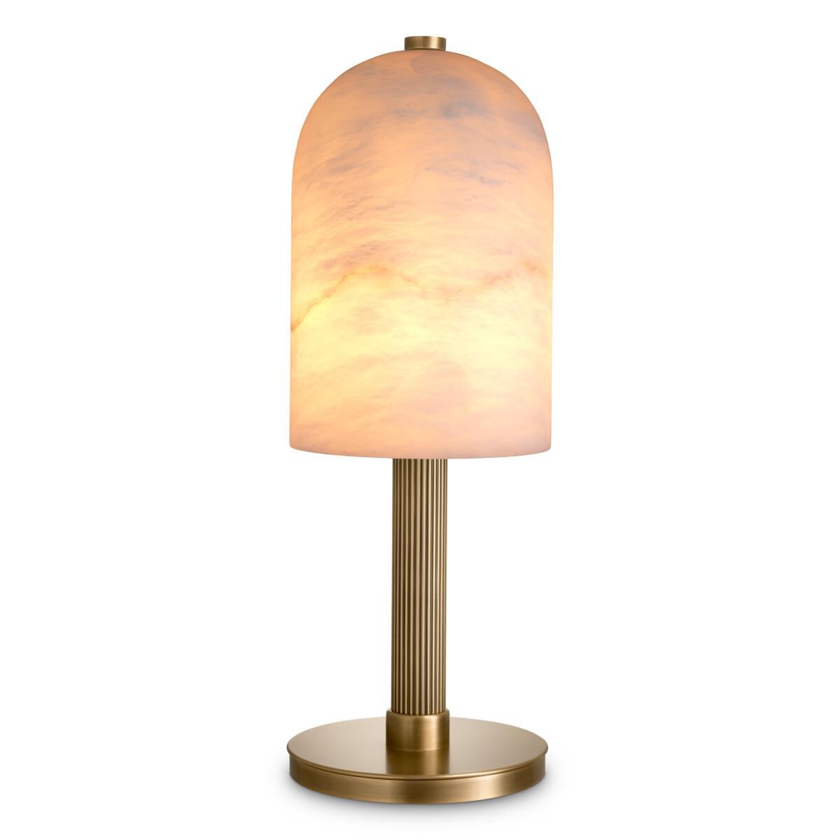 Shown in Antique Brass, Alabaster finish