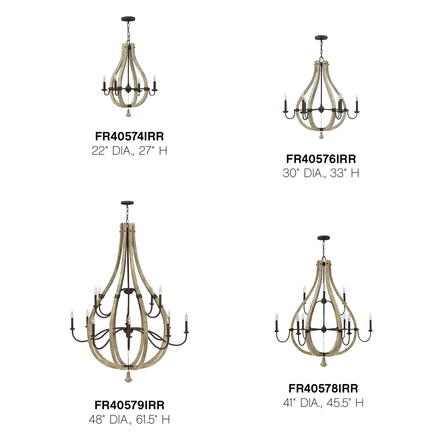 Middlefield 41 Inch 9 Light Chandelier by Fredrick Ramond