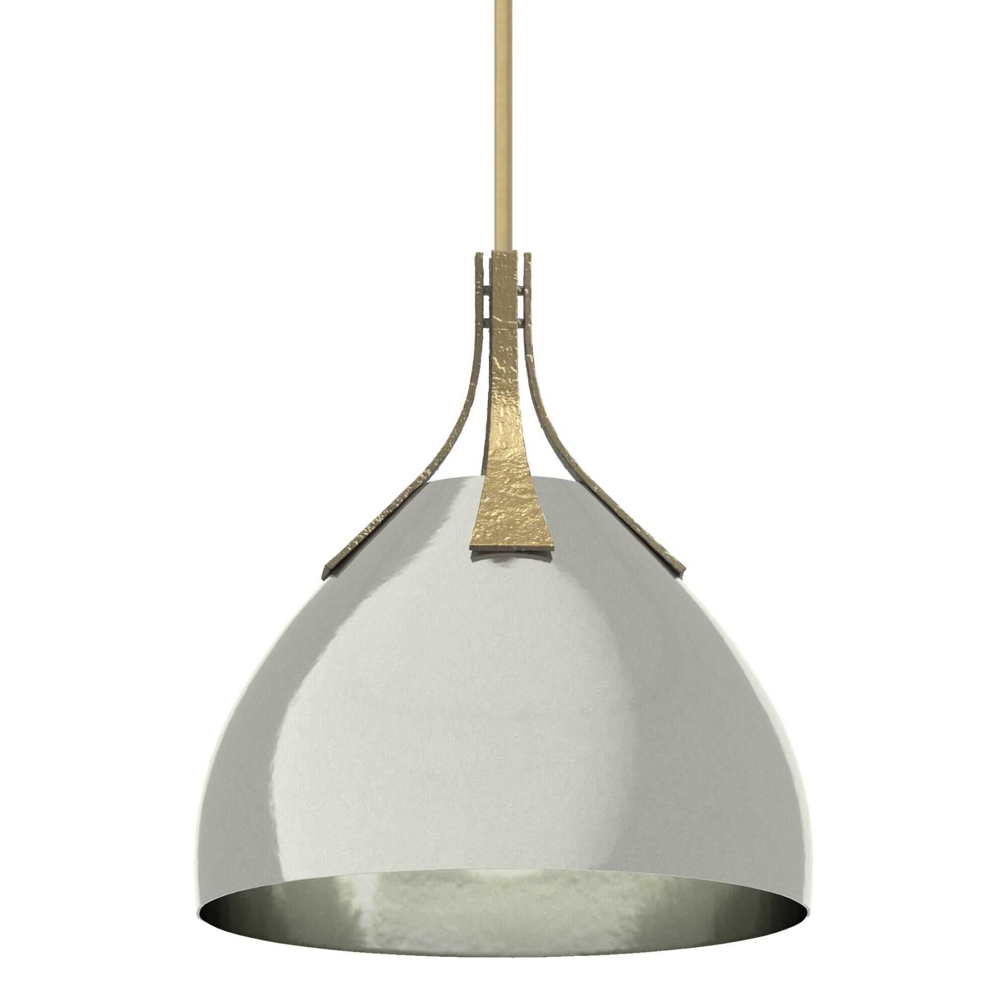 Shown in Modern Brass finish and Sterling accent