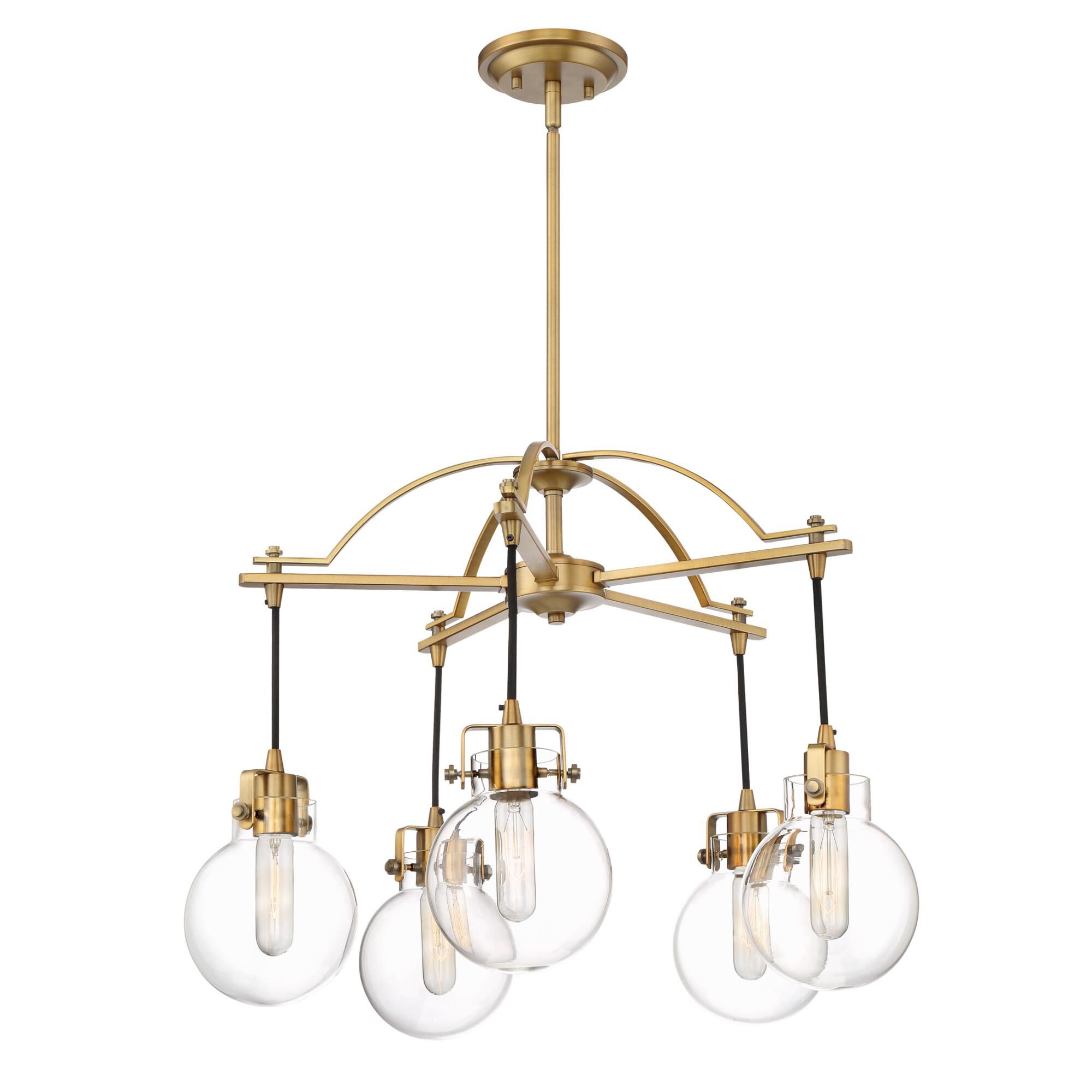 Sidwell 26 Inch 5 Light Chandelier by Quoizel