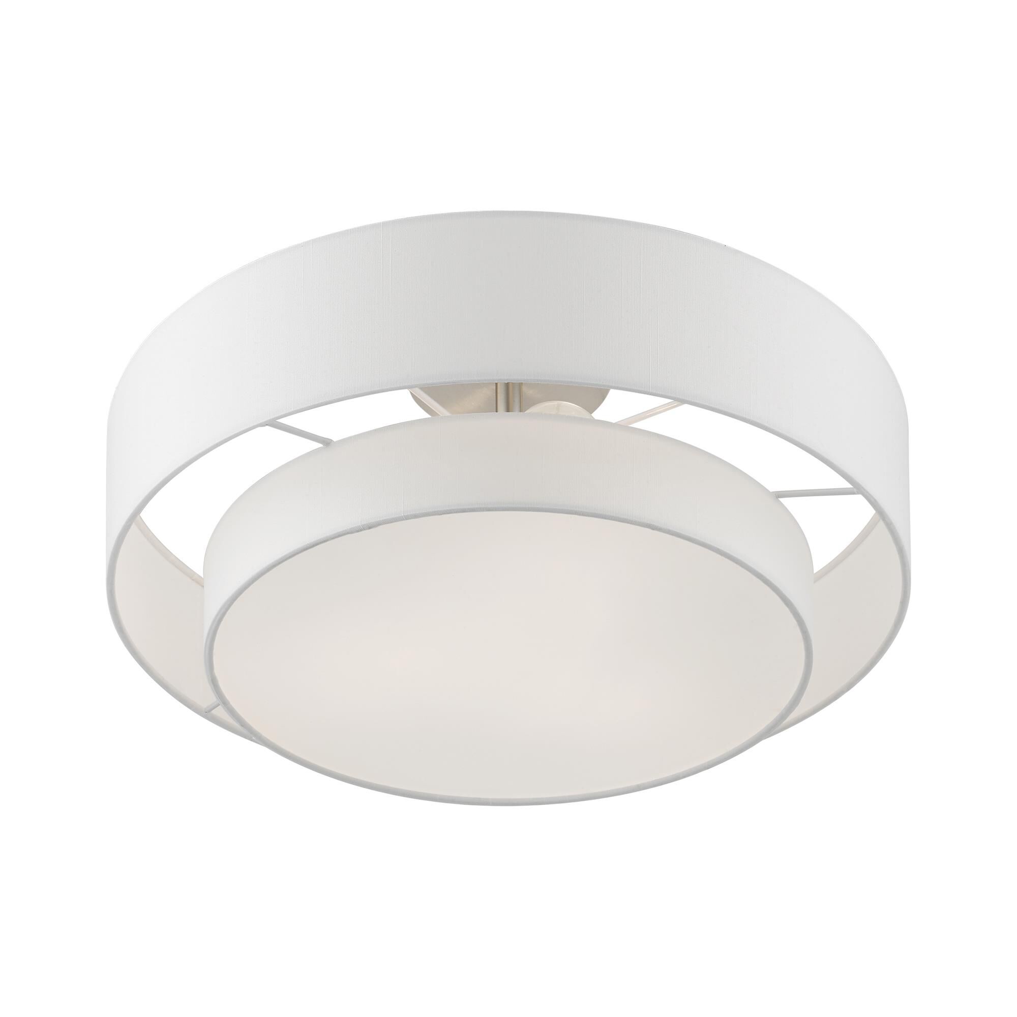 Meridian 18 Inch 3 Light Semi Flush Mount by Livex Lighting