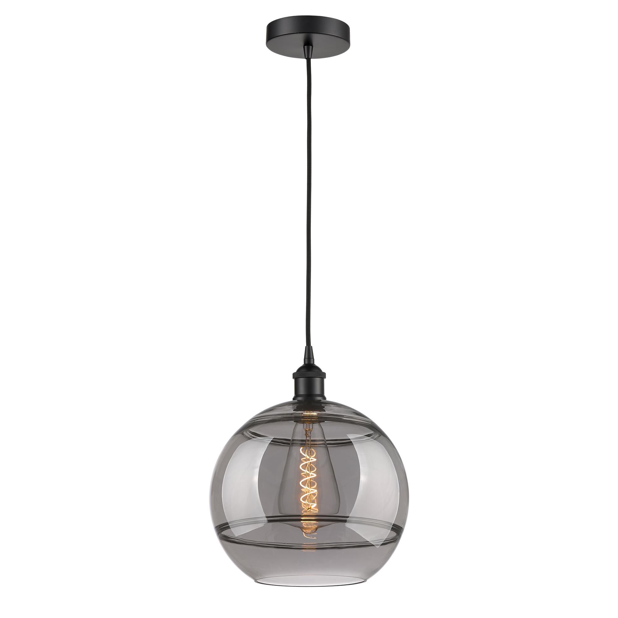 Shown in Matte Black finish and Light Smoke glass