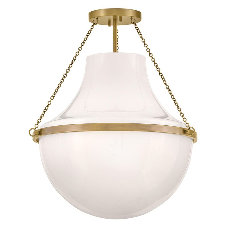 Collins 20 Inch Semi Flush Mount by Hinkley