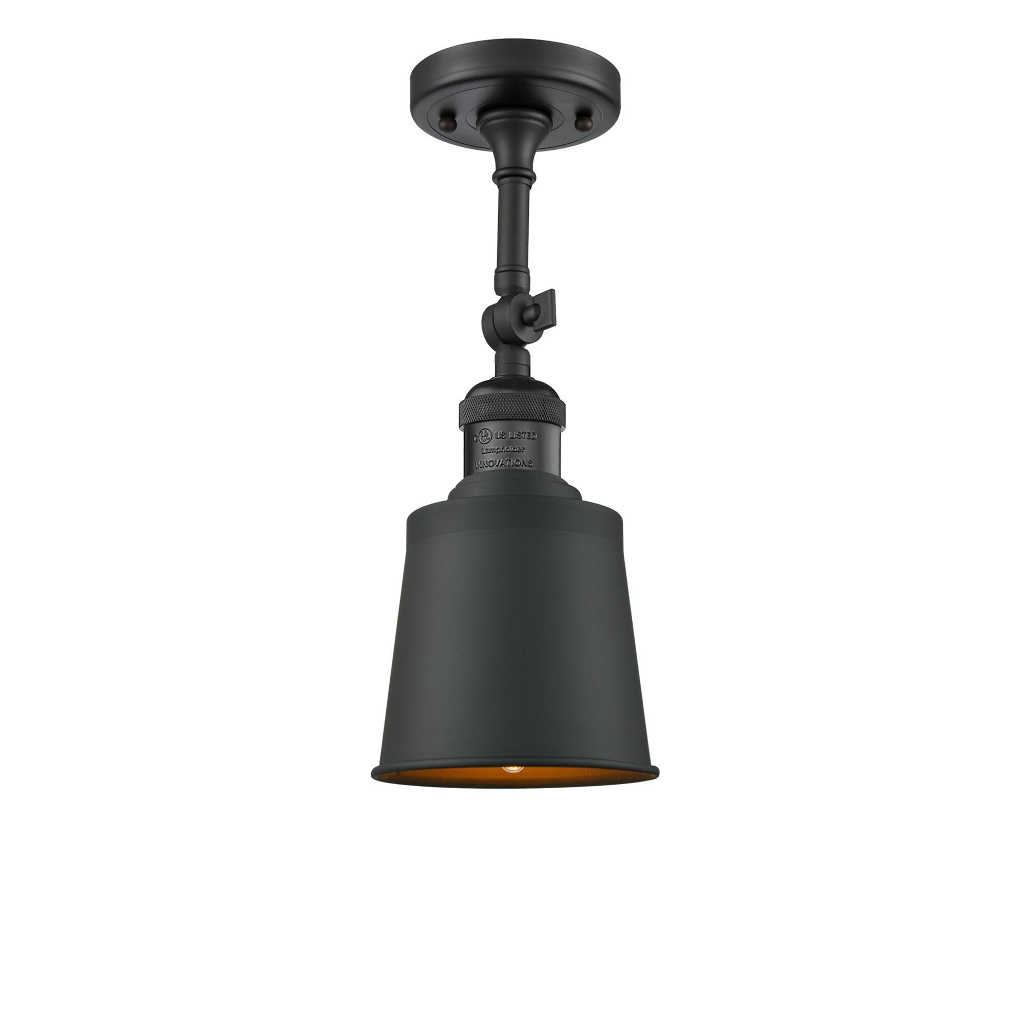 Shown in Matte Black finish and Matte Black glass and Matte Black shade and No Accent accent
