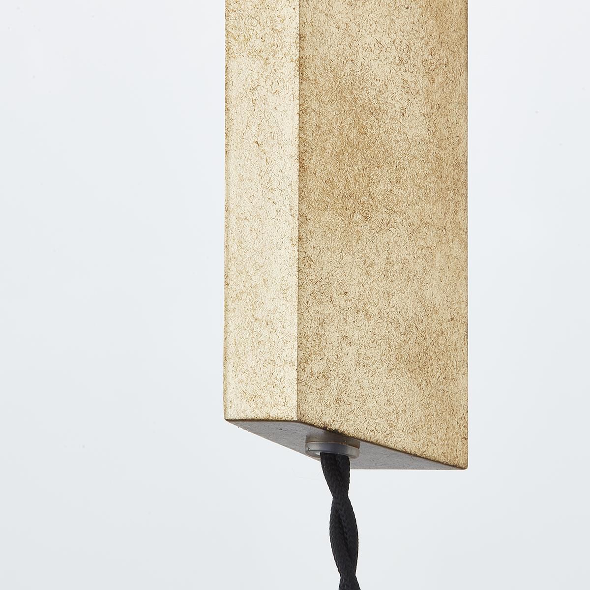 Shown in Vintage Gold Leaf finish and Opal shade