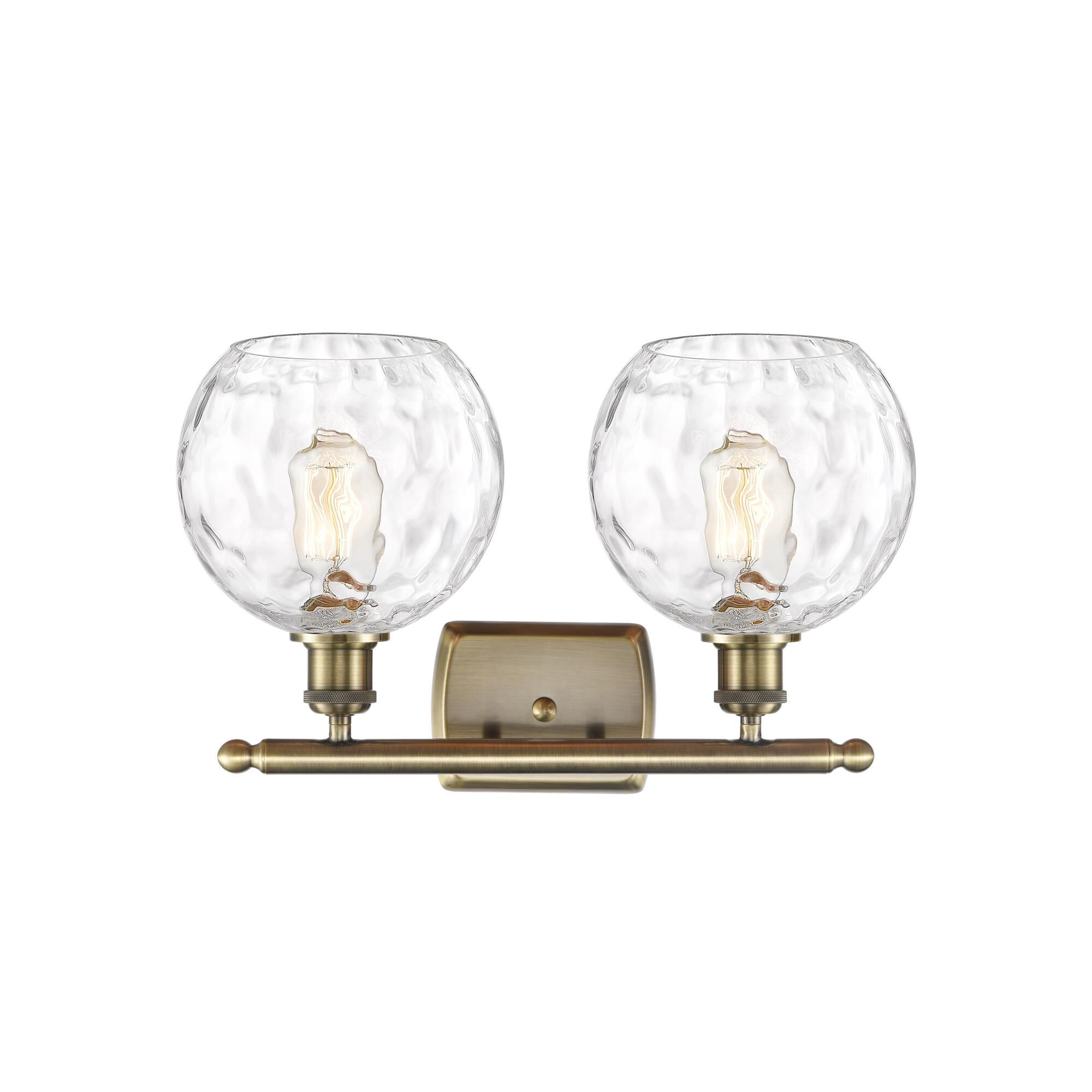 Bruno Marashlian Athens Water Glass 18 Inch 2 Light Bath Vanity Light by Innovations Lighting