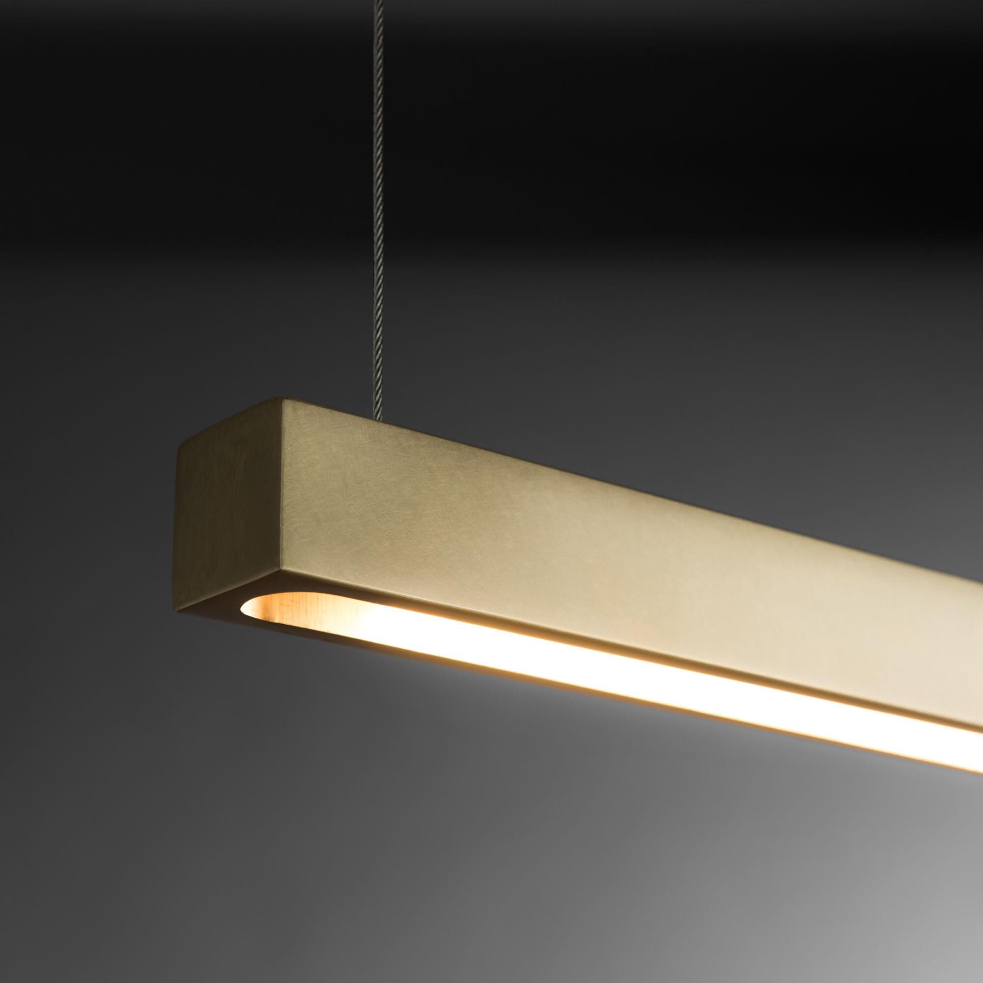 Hubbardton Forge Ingot 72 Inch LED Linear Suspension Light