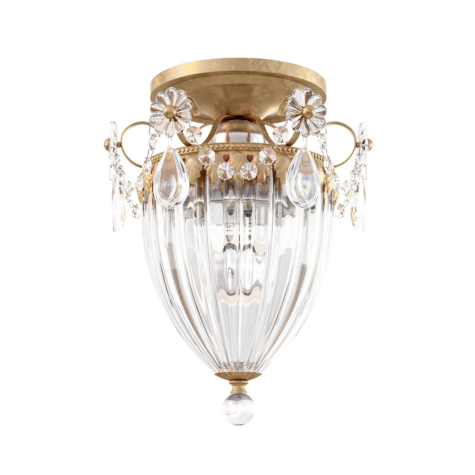 Shown in French Gold finish and Clear Radiance crystal