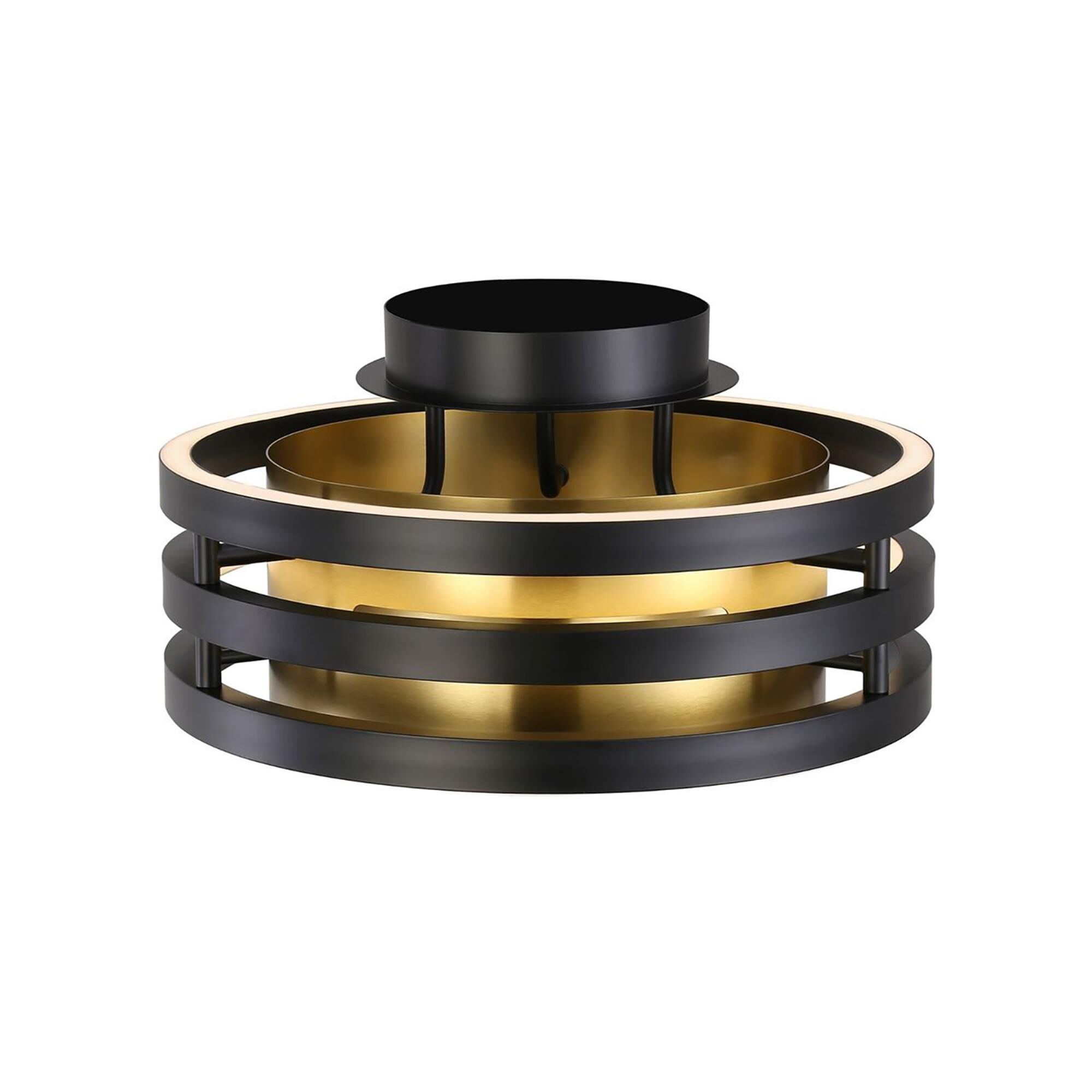 Kevin Kraemer Toledo 15 Inch Semi Flush Mount,