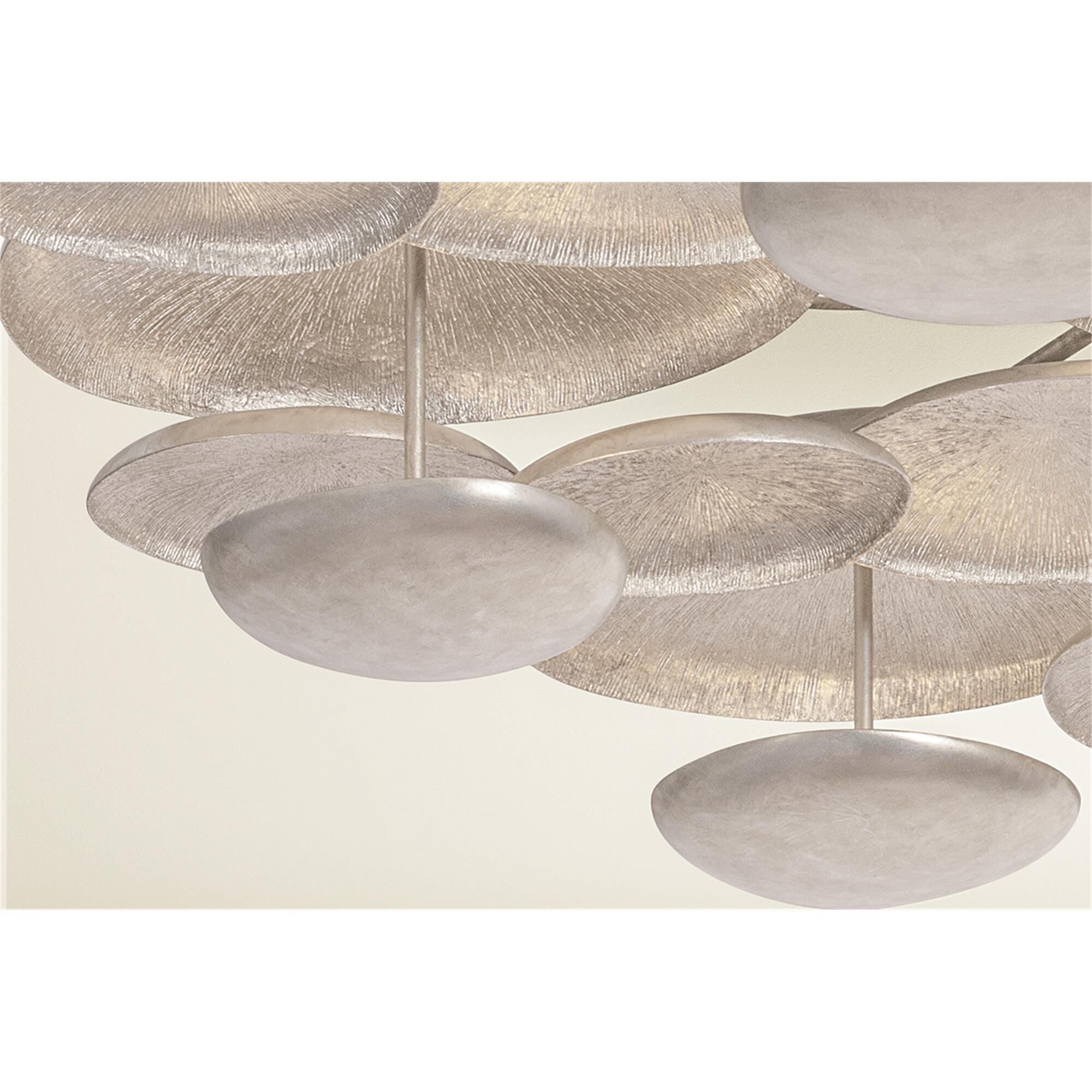 Shown in Textured Warm Silver Leaf finish