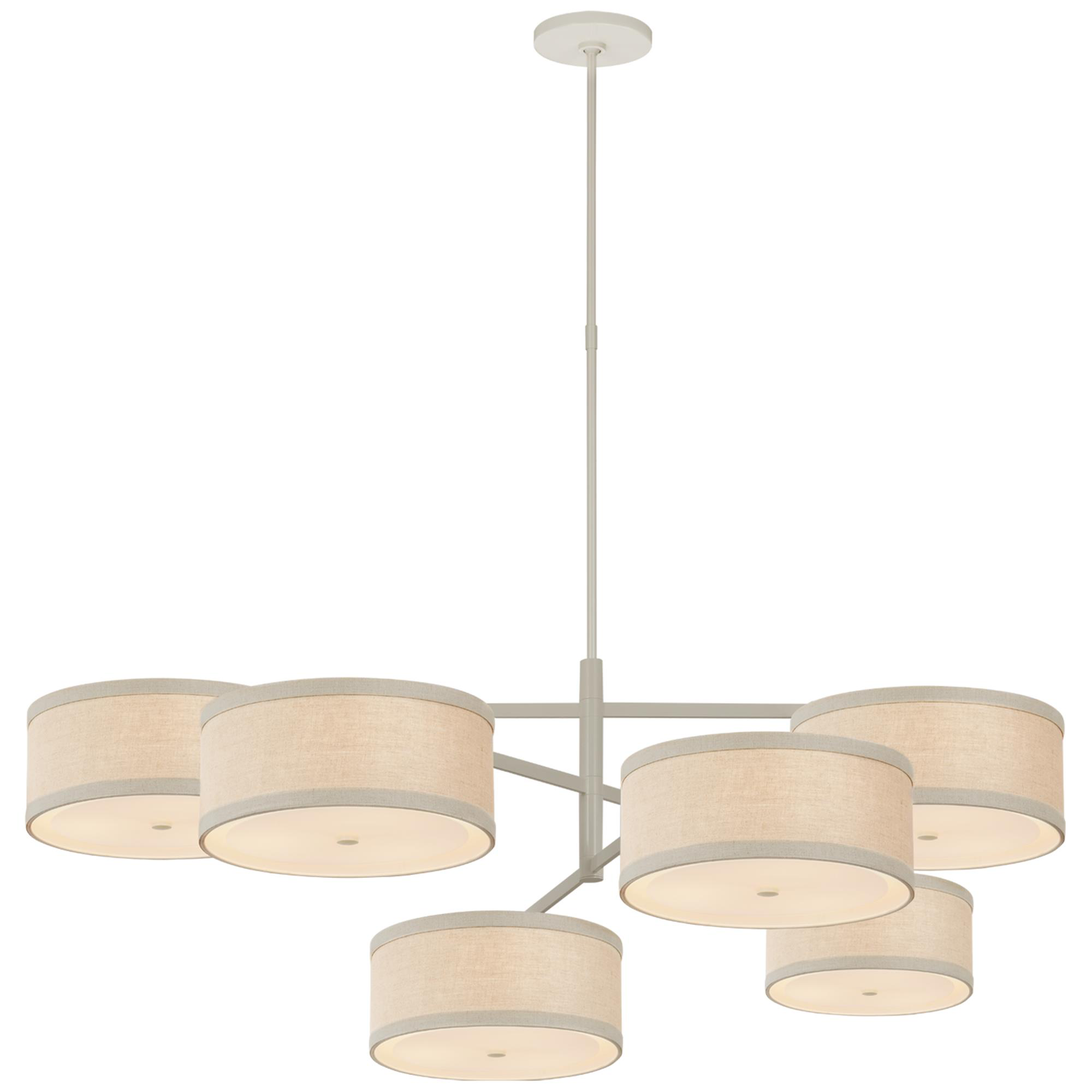 Shown in Light Cream finish and Natural Linen shade