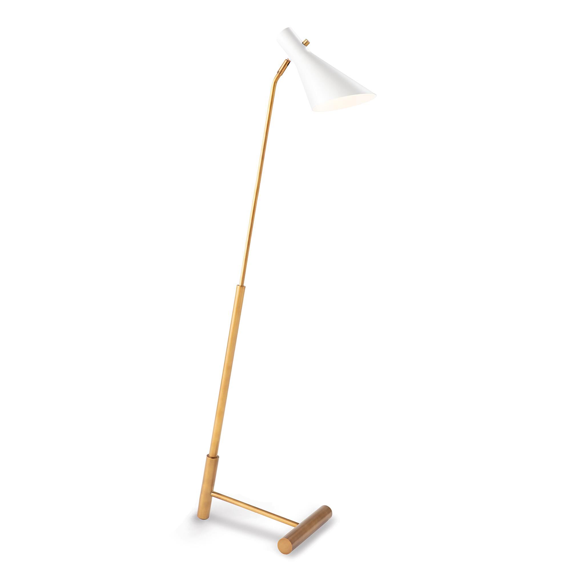 Shown in White finish and - None - shade