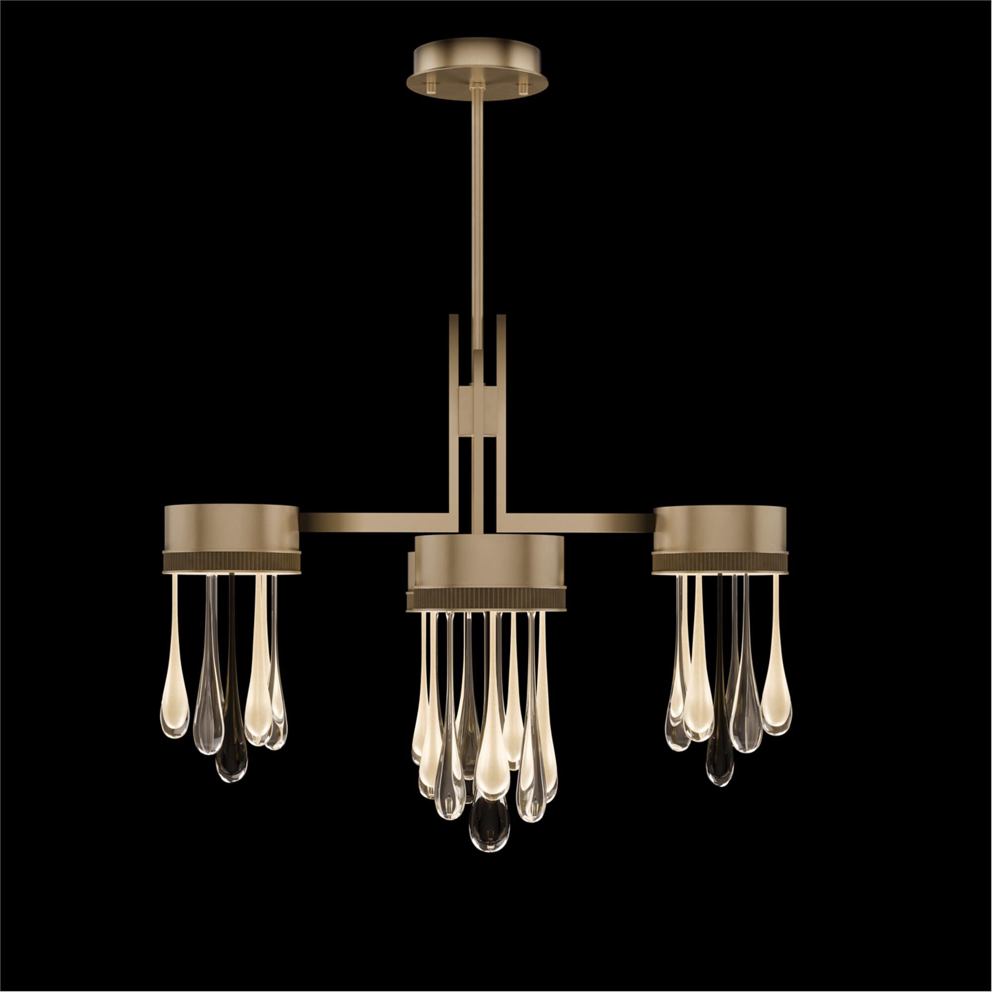 Rain 33 Inch Multi Light Pendant by Fine Art Handcrafted Lighting