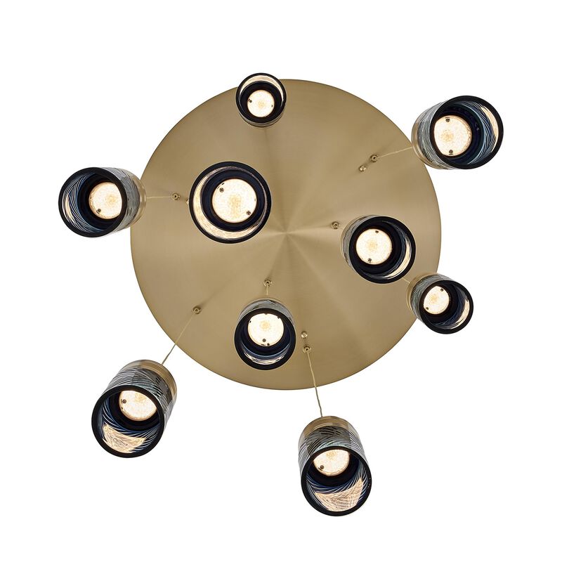 Kiriko 24 Inch 9 Light Multi Light Pendant by Kalco