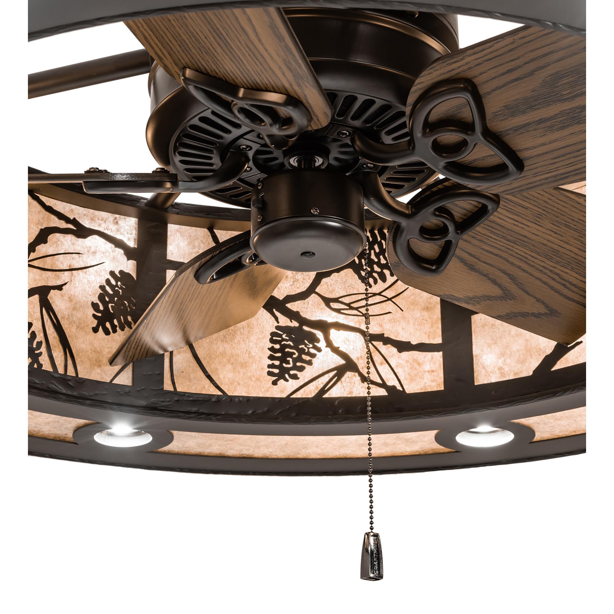 Shown in Oil Rubbed Bronze finish and Silver Mica glass