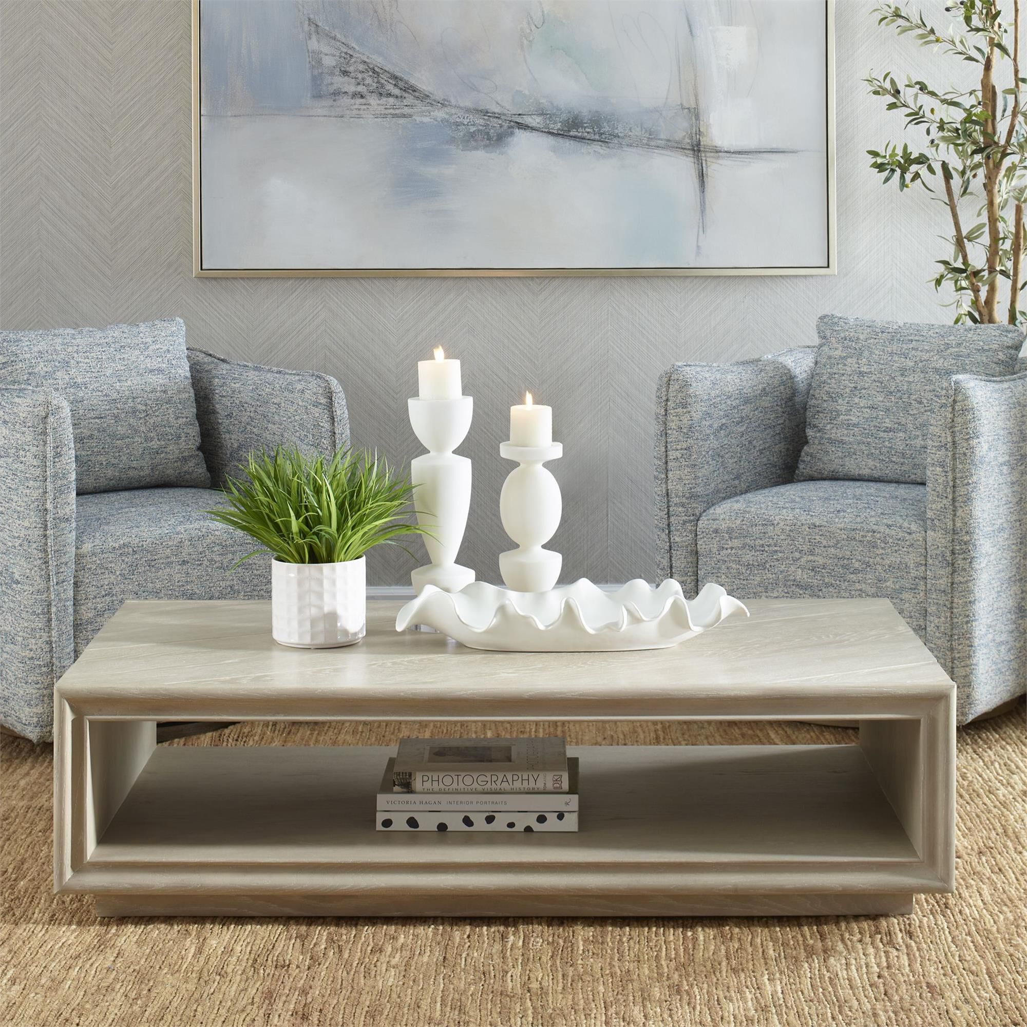 Shown in The Prism Coffee Table Is Know For Its Clean Rectangular Shape Providing Ample Surface Area For Disp finish