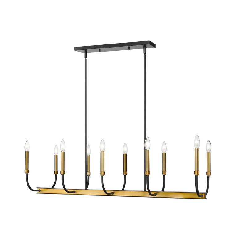 Haylie 44 Inch 10 Light Linear Suspension Light by Z-Lite
