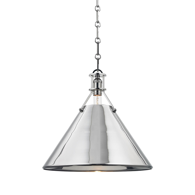 Mark D. Sikes Metal No. 2 Small Pendant Light by Hudson Valley Lighting