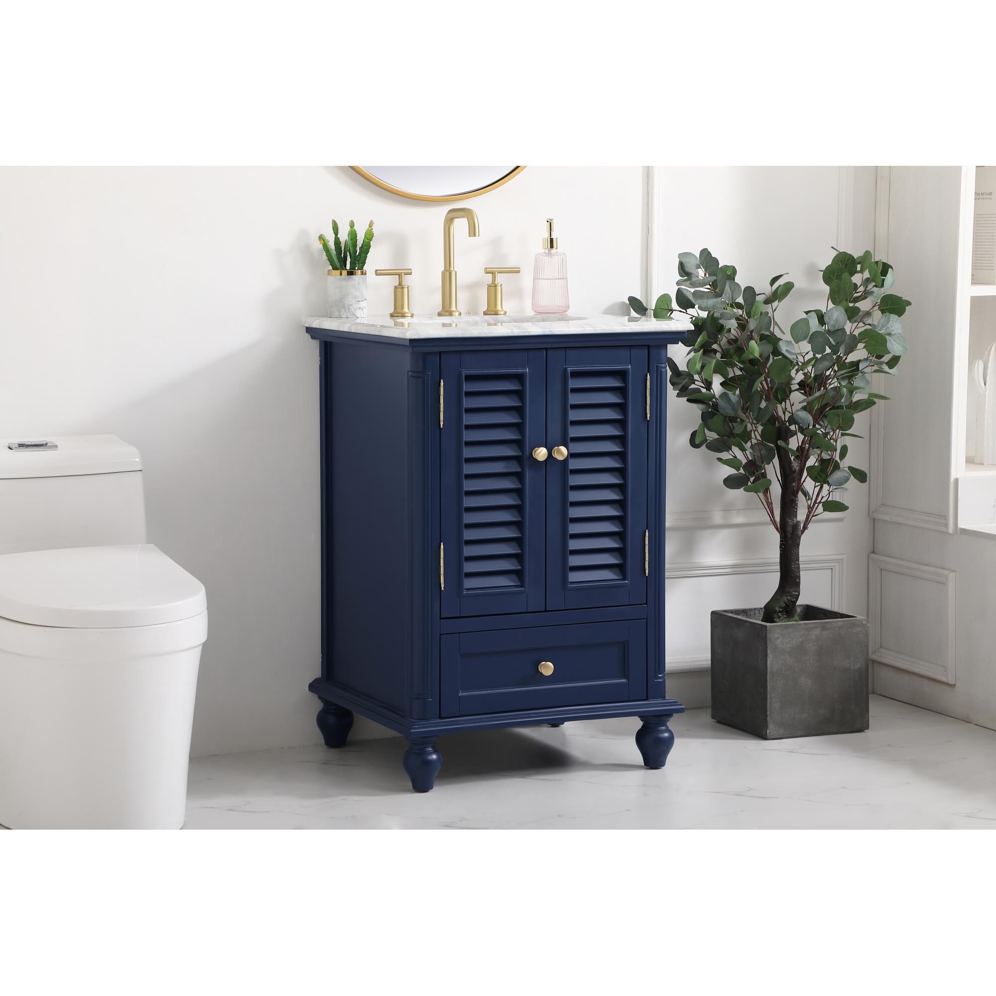 Shown in Blue finish