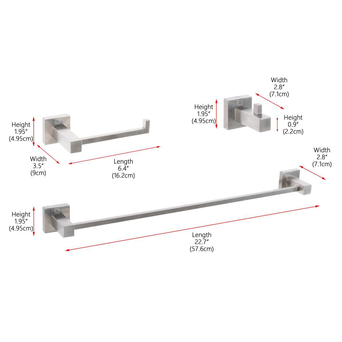 Shown in Brushed Nickel finish