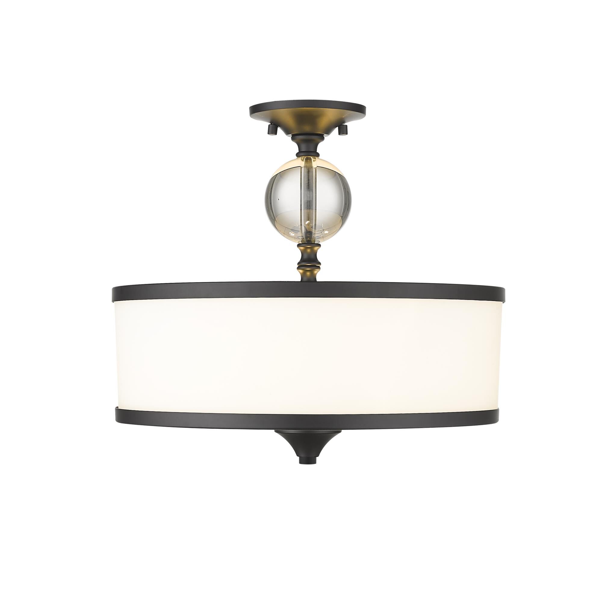 Cosmopolitan 15 Inch 3 Light Semi Flush Mount by Z-Lite