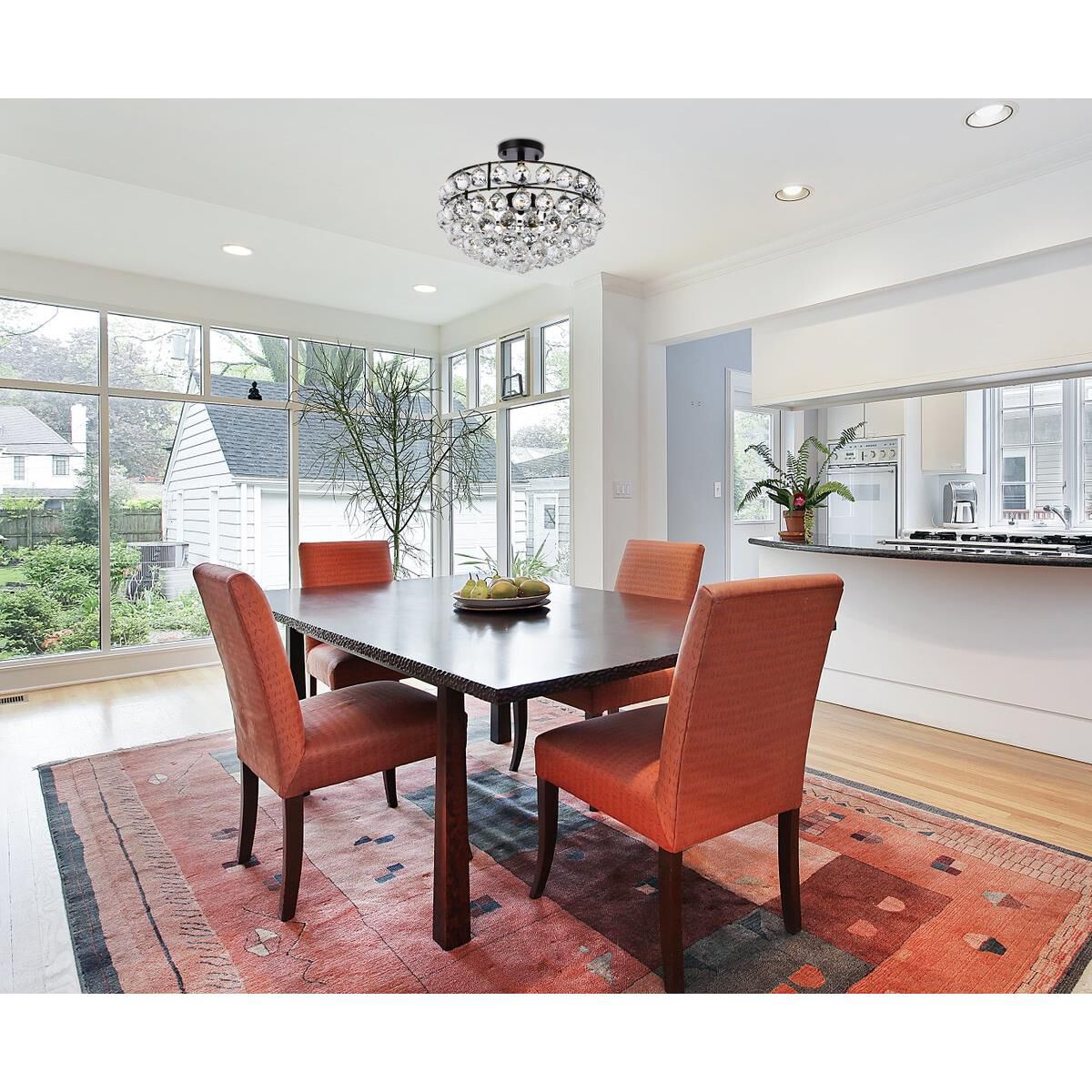 Shown in Black finish and Royal Cut Clear crystal