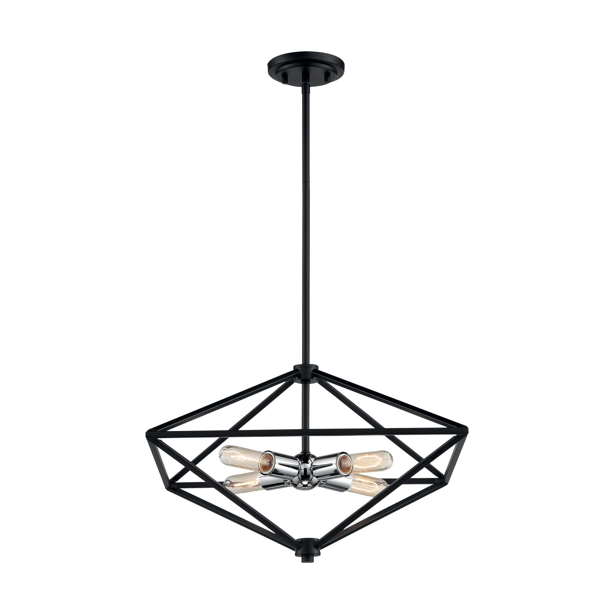 Legend 19 Inch 4 Light Mini Chandelier by Nuvo Lighting