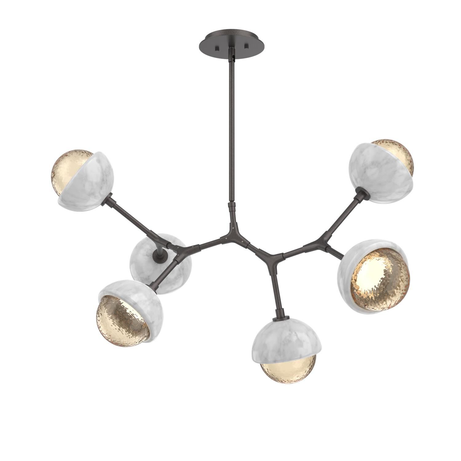 Levi Wilson Cabochon 31 Inch Linear Suspension Light by Hammerton Studio