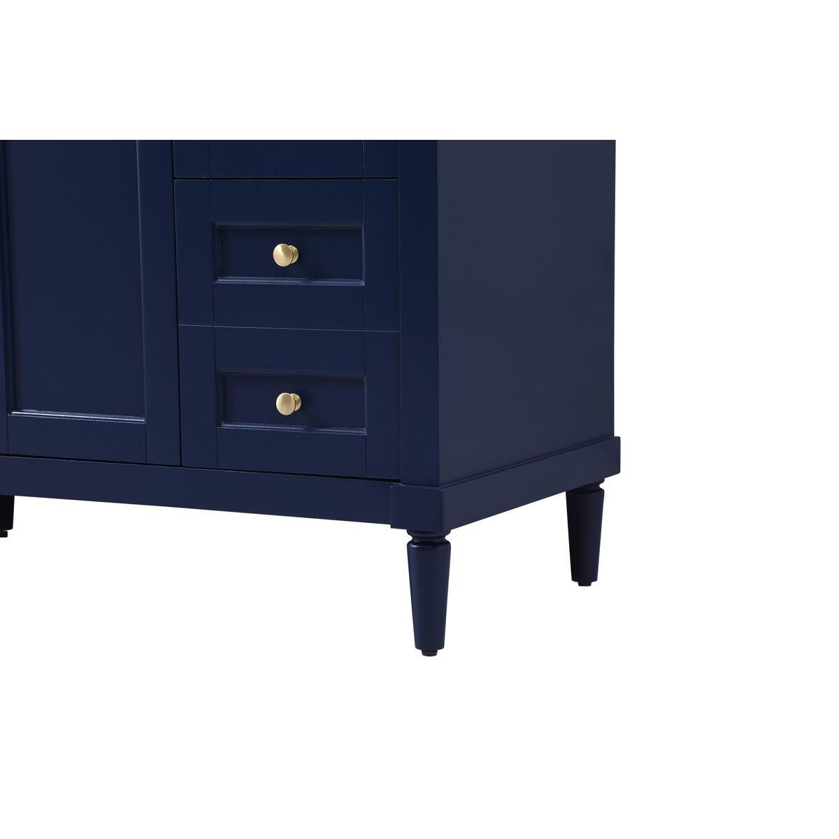 Shown in Blue finish and Backsplash accent