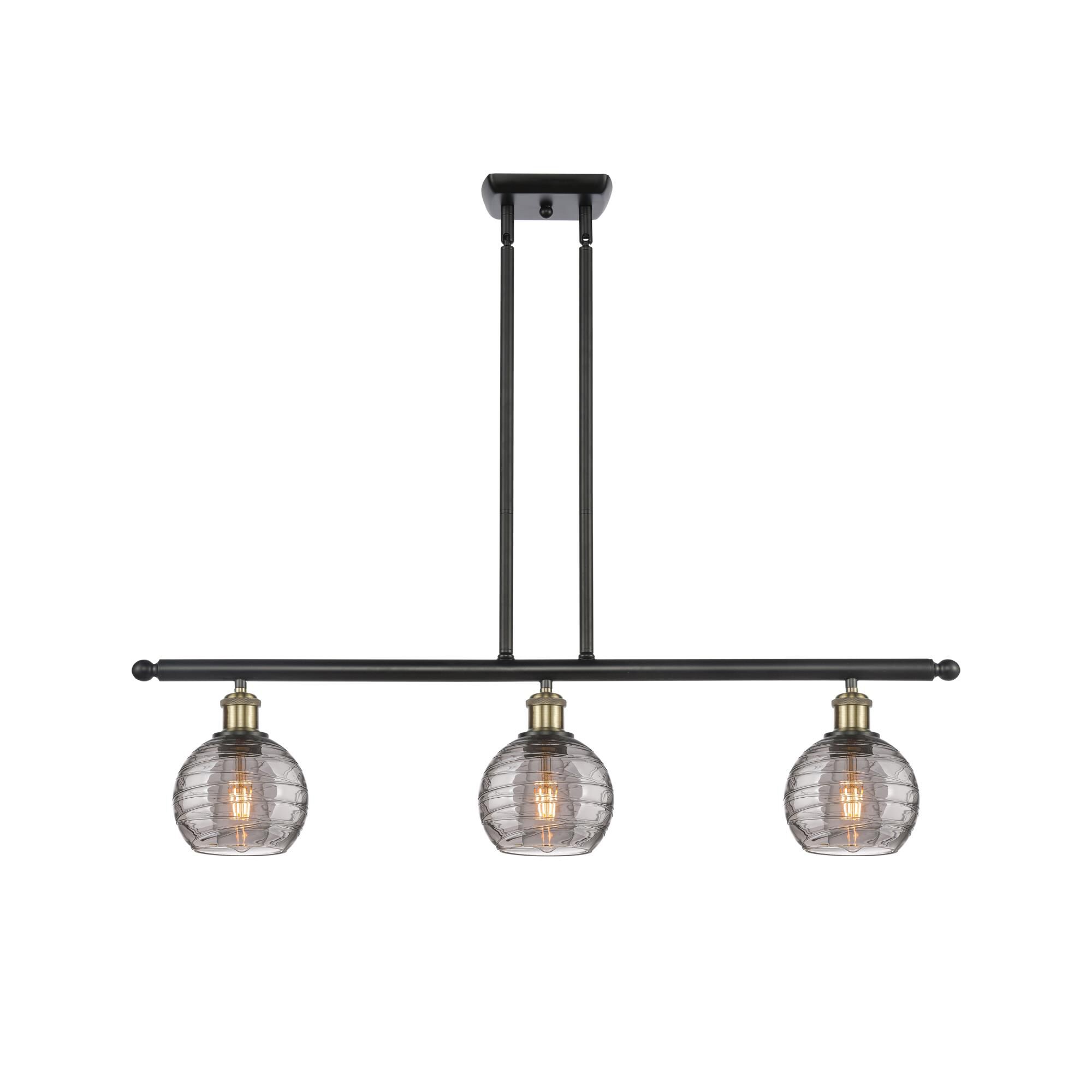 Bruno Marashlian Athens Deco Swirl 36 Inch Linear Suspension Light by Innovations Lighting