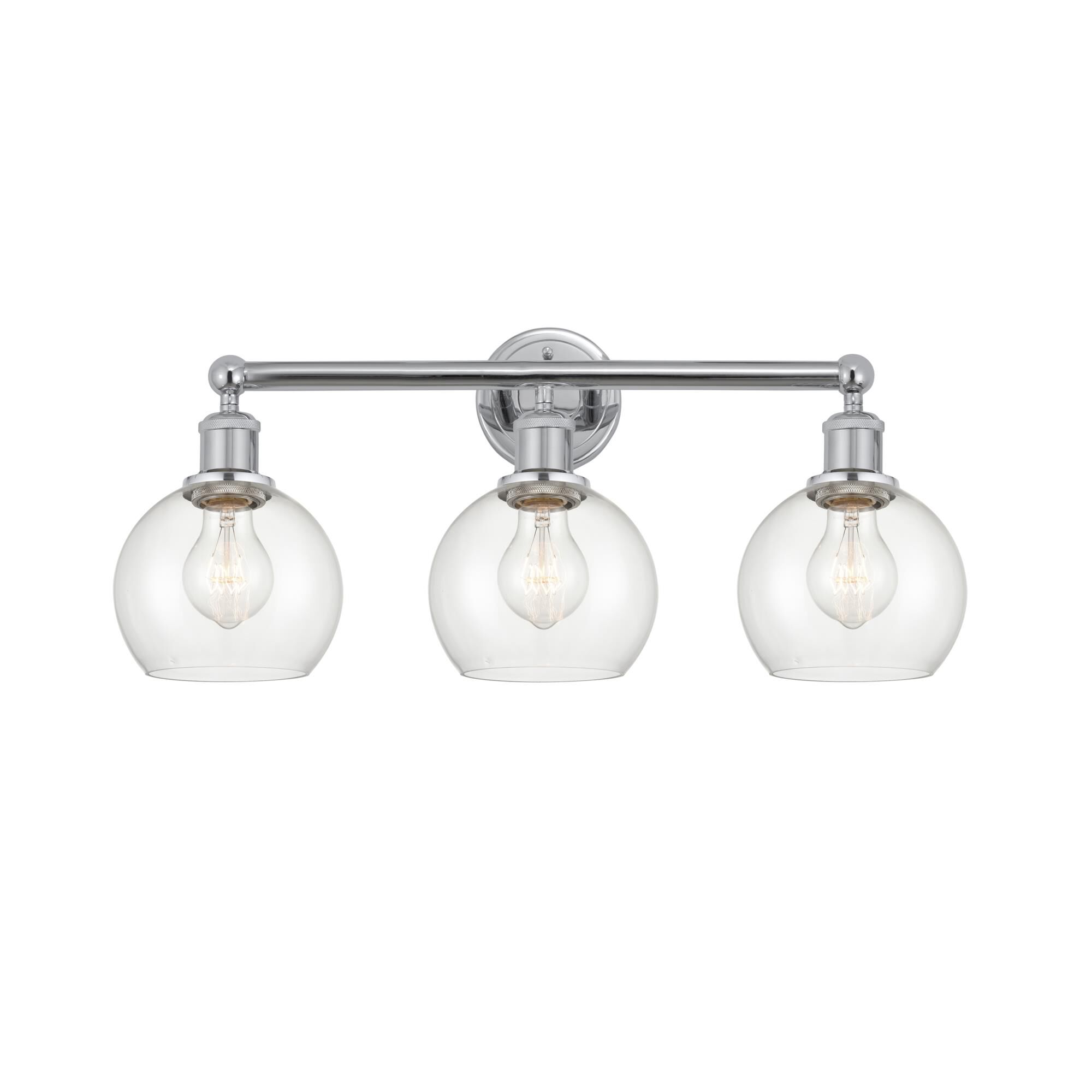 Shown in Polished Chrome, Clear finish and Clear glass and Clear Glass shade
